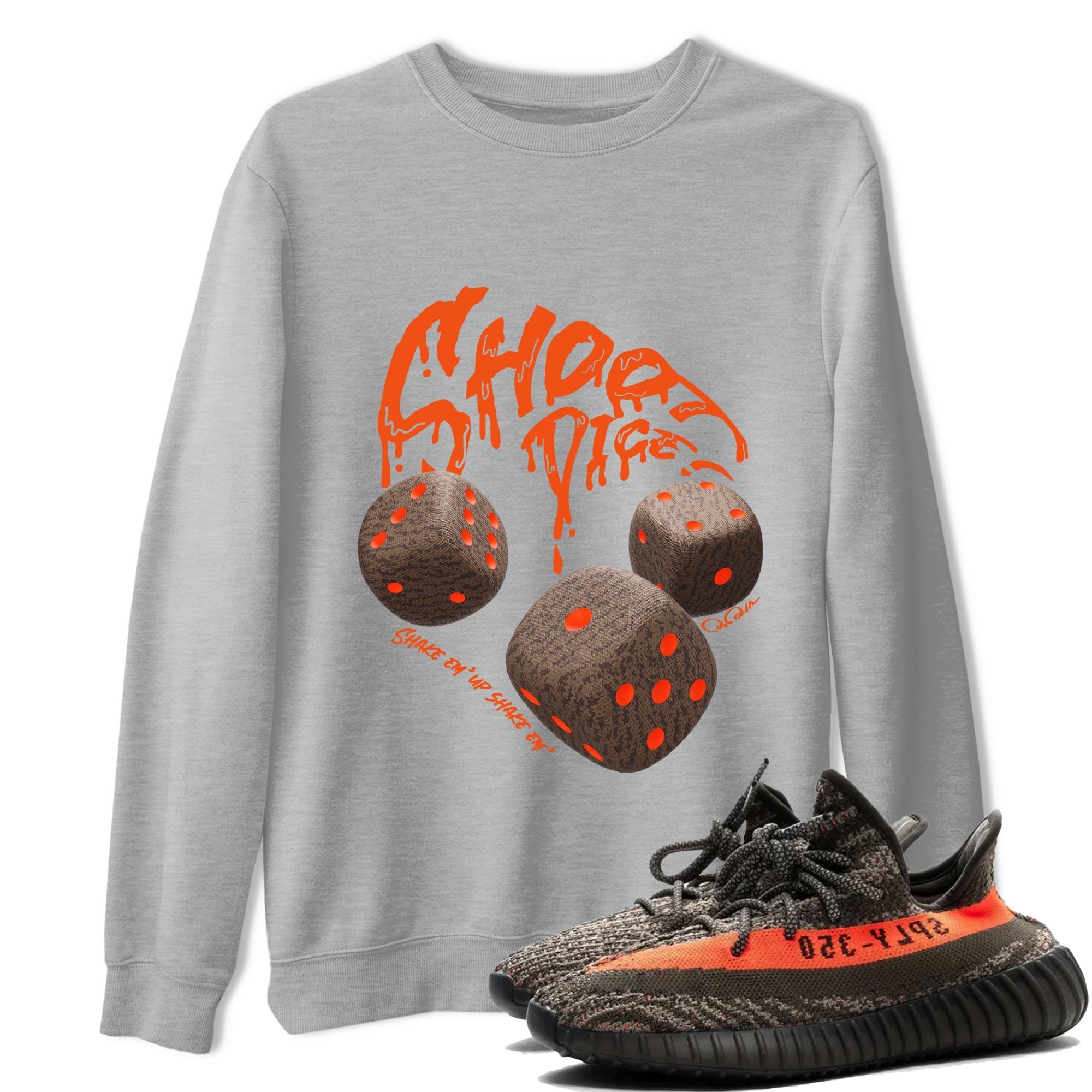 Shoot Dice snkmatch Tee - Yeezy 350 Carbon Beluga