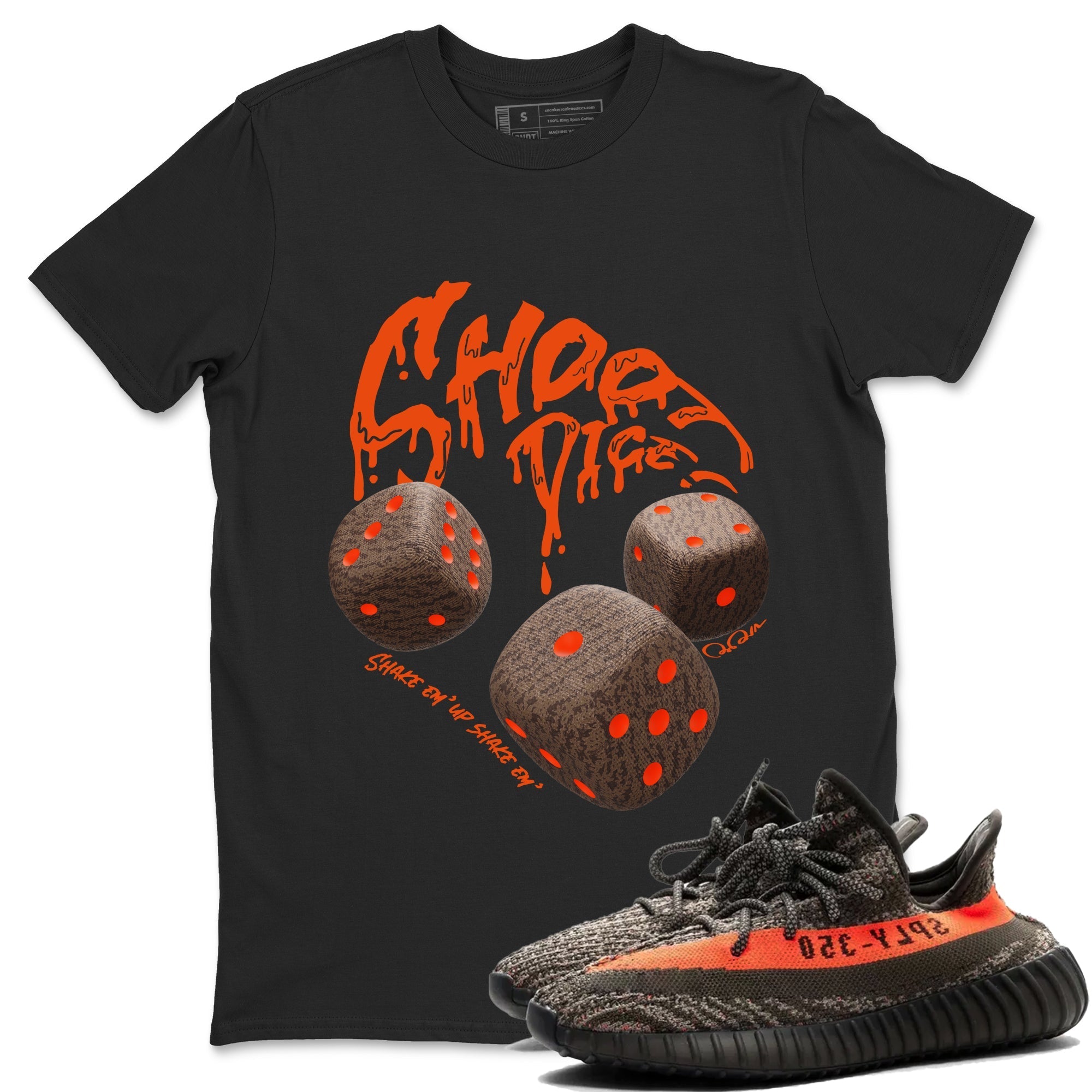 Shoot Dice snkmatch Tee - Yeezy 350 Carbon Beluga