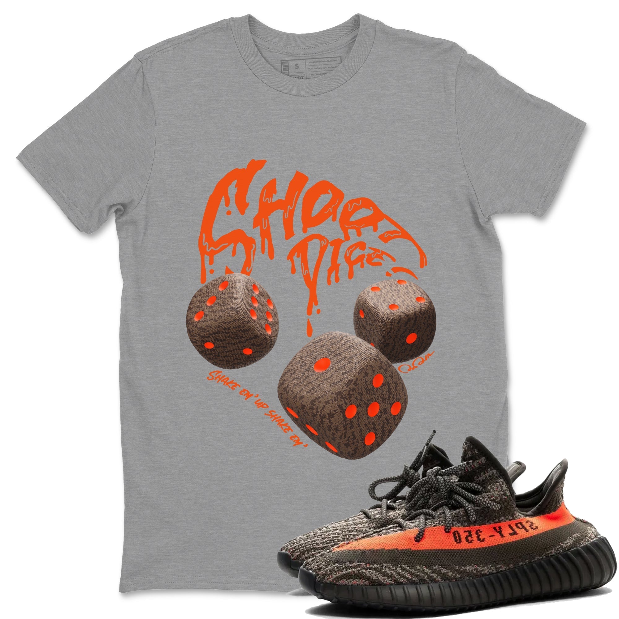 Shoot Dice snkmatch Tee - Yeezy 350 Carbon Beluga