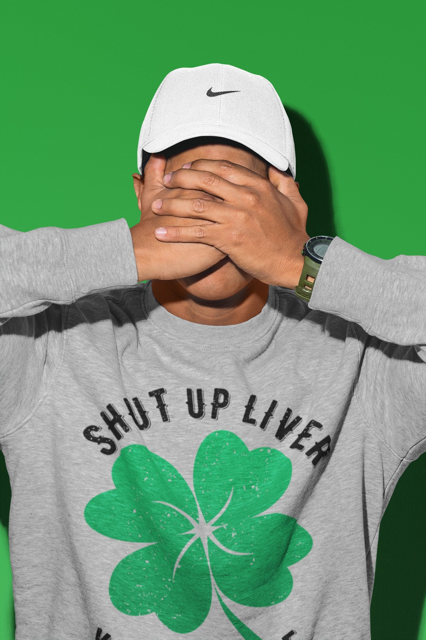 Shut Up Liver You're Fine Unisex Tops - Air Jordan 1 Lucky Green