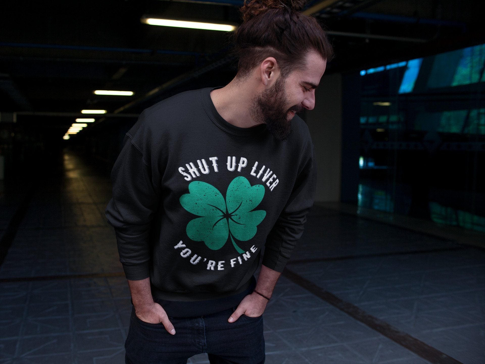 Shut Up Liver You're Fine Unisex Tops - Air Jordan 13 Lucky Green