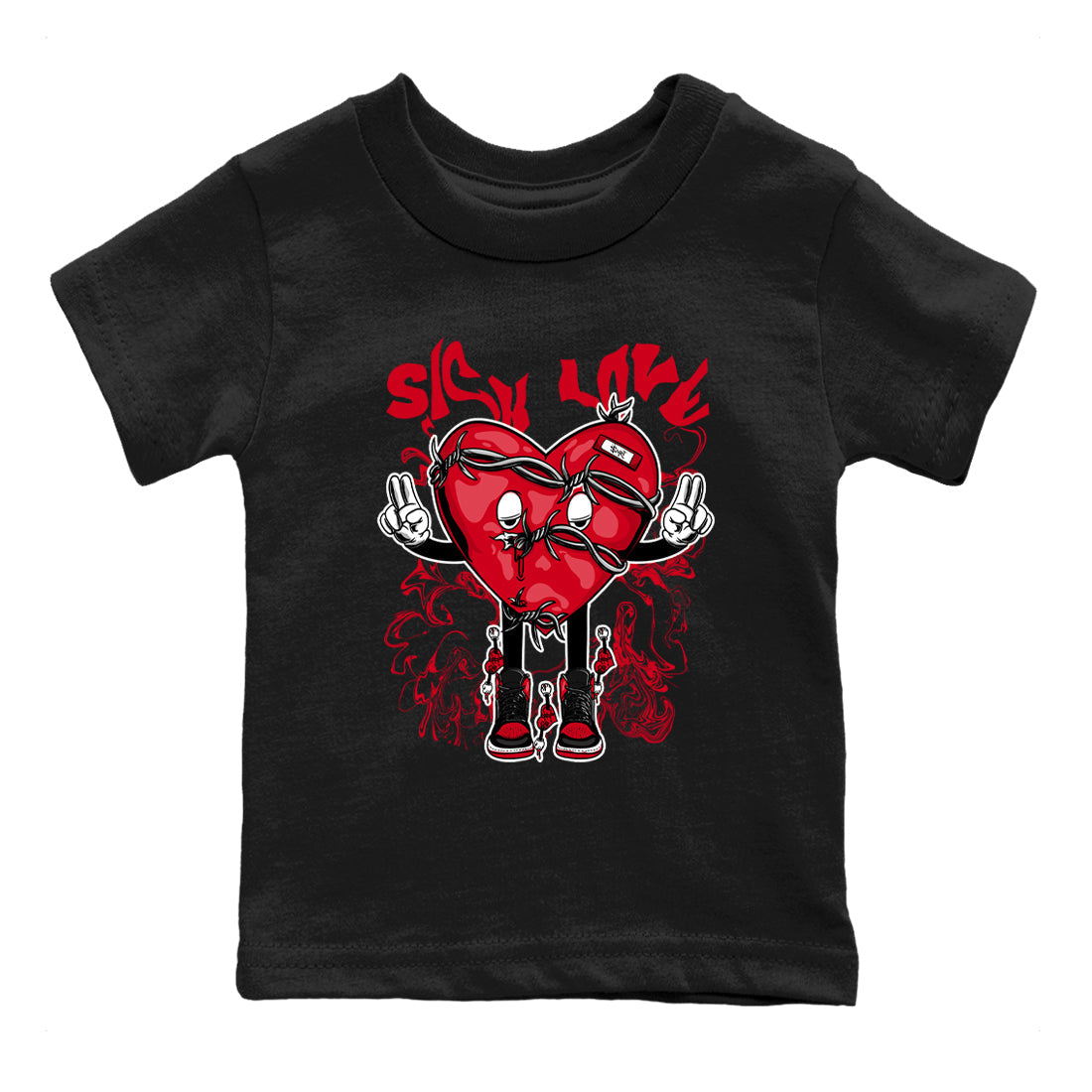 Sick Love snkmatch Tees Kids - Air Jordan 1 '85 Bred