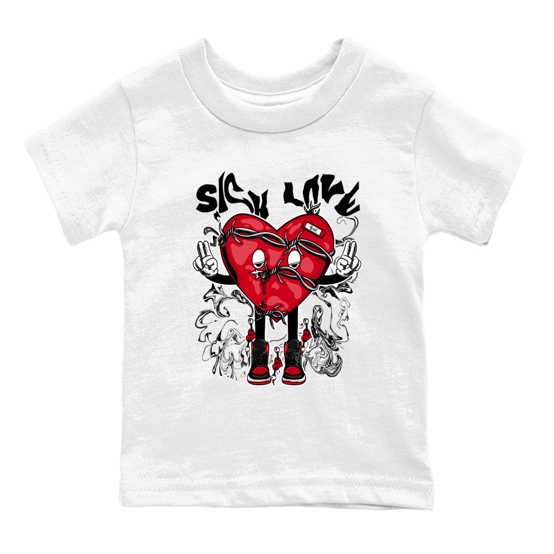 Sick Love snkmatch Tees Kids - Air Jordan 1 '85 Bred