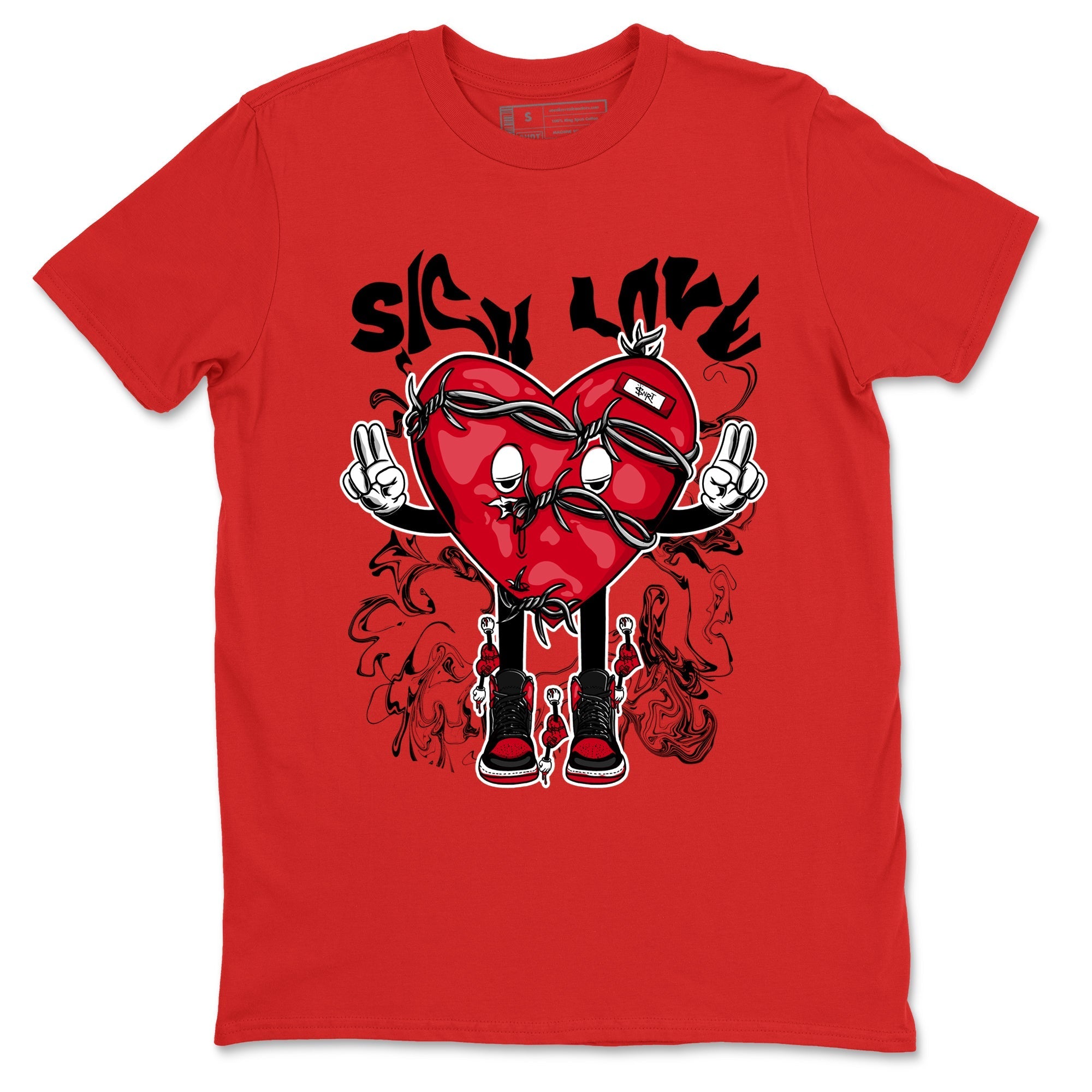 Sick Love snkmatch Tees - Air Jordan 1 '85 Bred