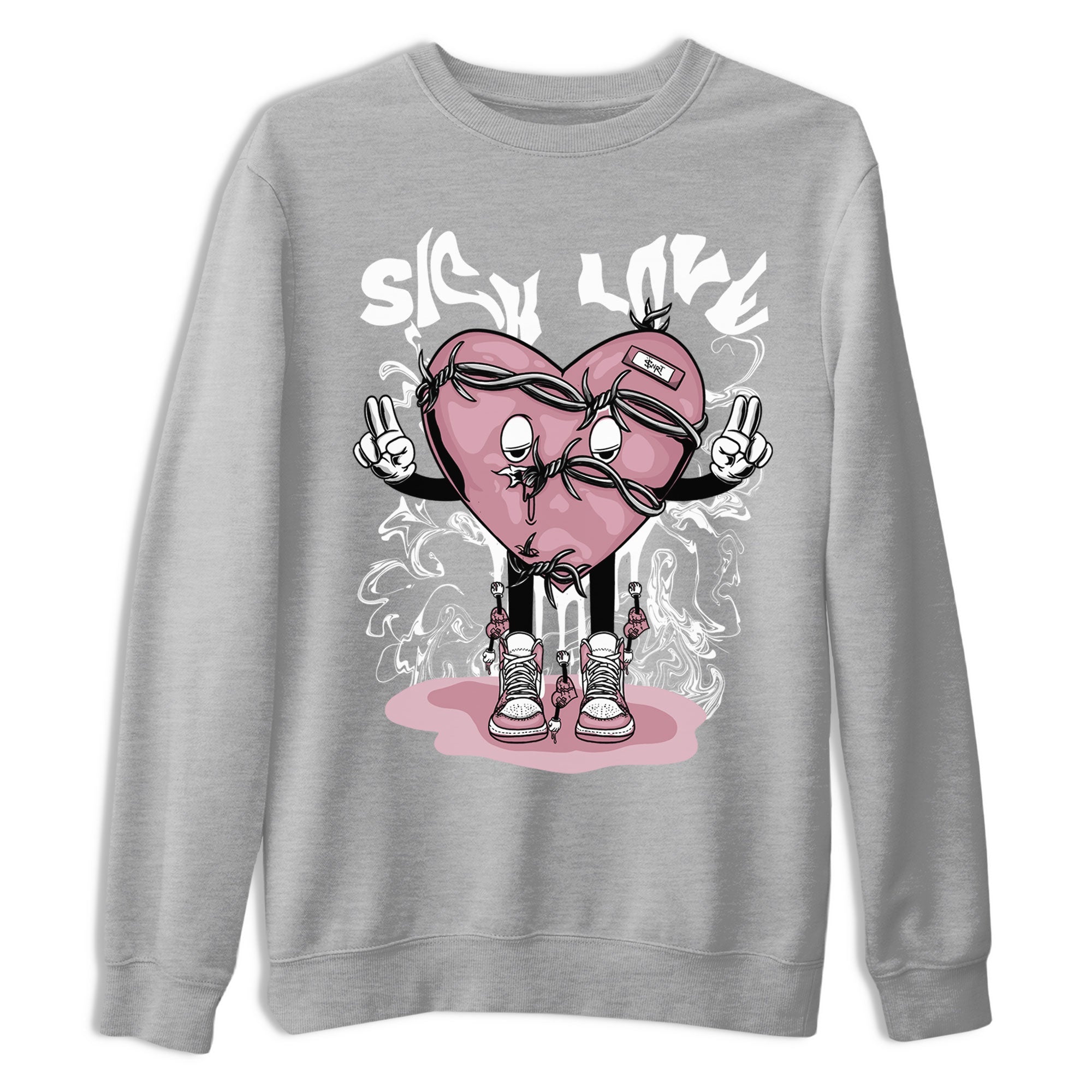 Sick Love snkmatch Tee - Air Jordan 1 Mauve