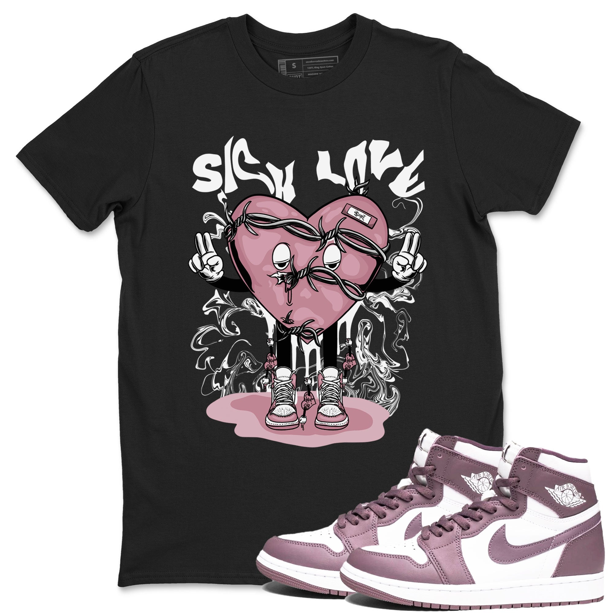 Sick Love snkmatch Tee - Air Jordan 1 Mauve