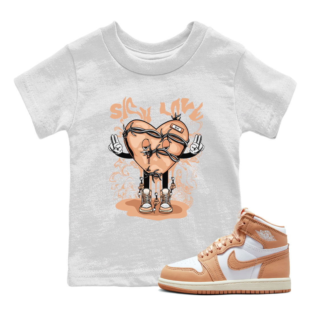 Sick Love snkmatch Tee Kids - Air Jordan 1 Praline