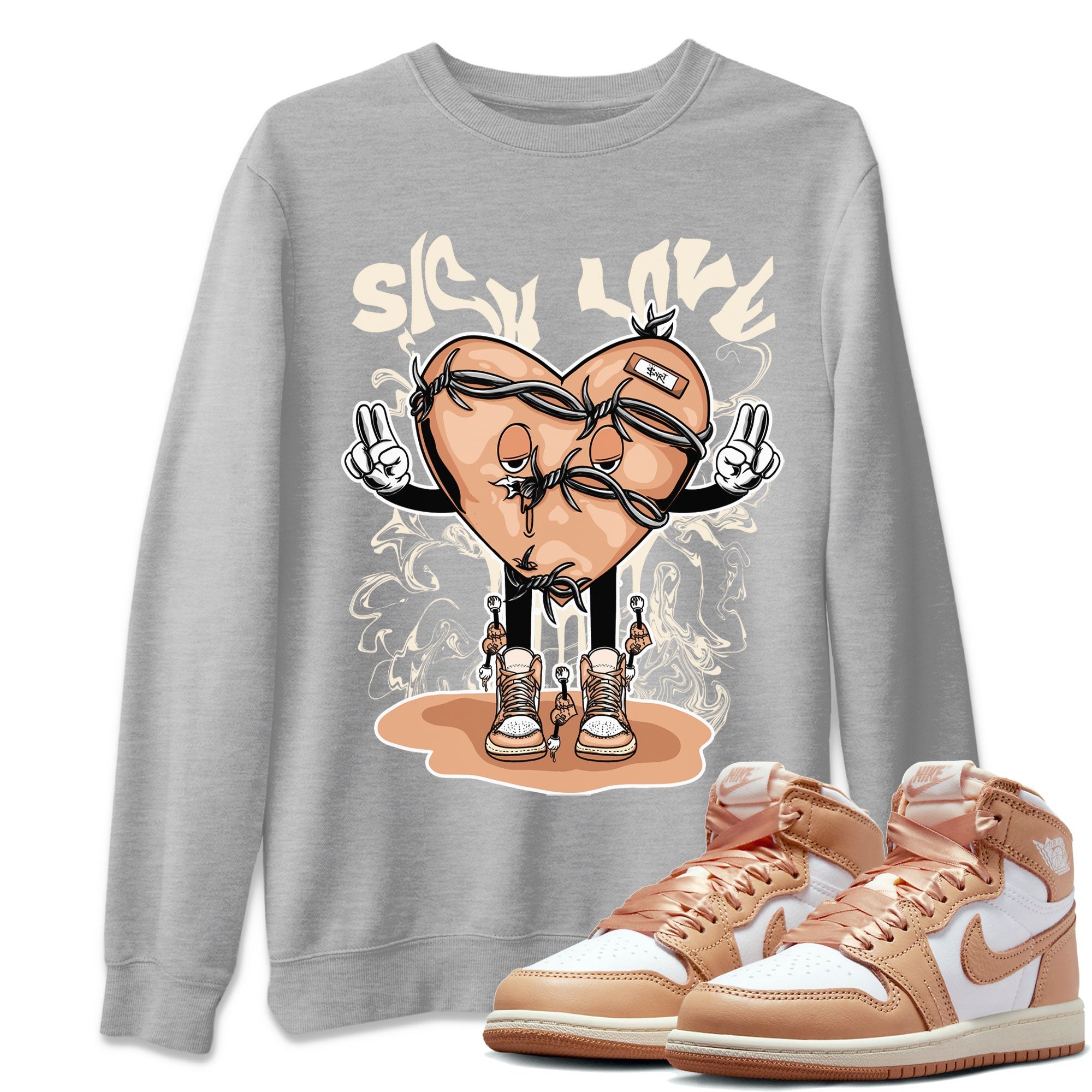 Sick Love snkmatch Tee - Air Jordan 1 Praline