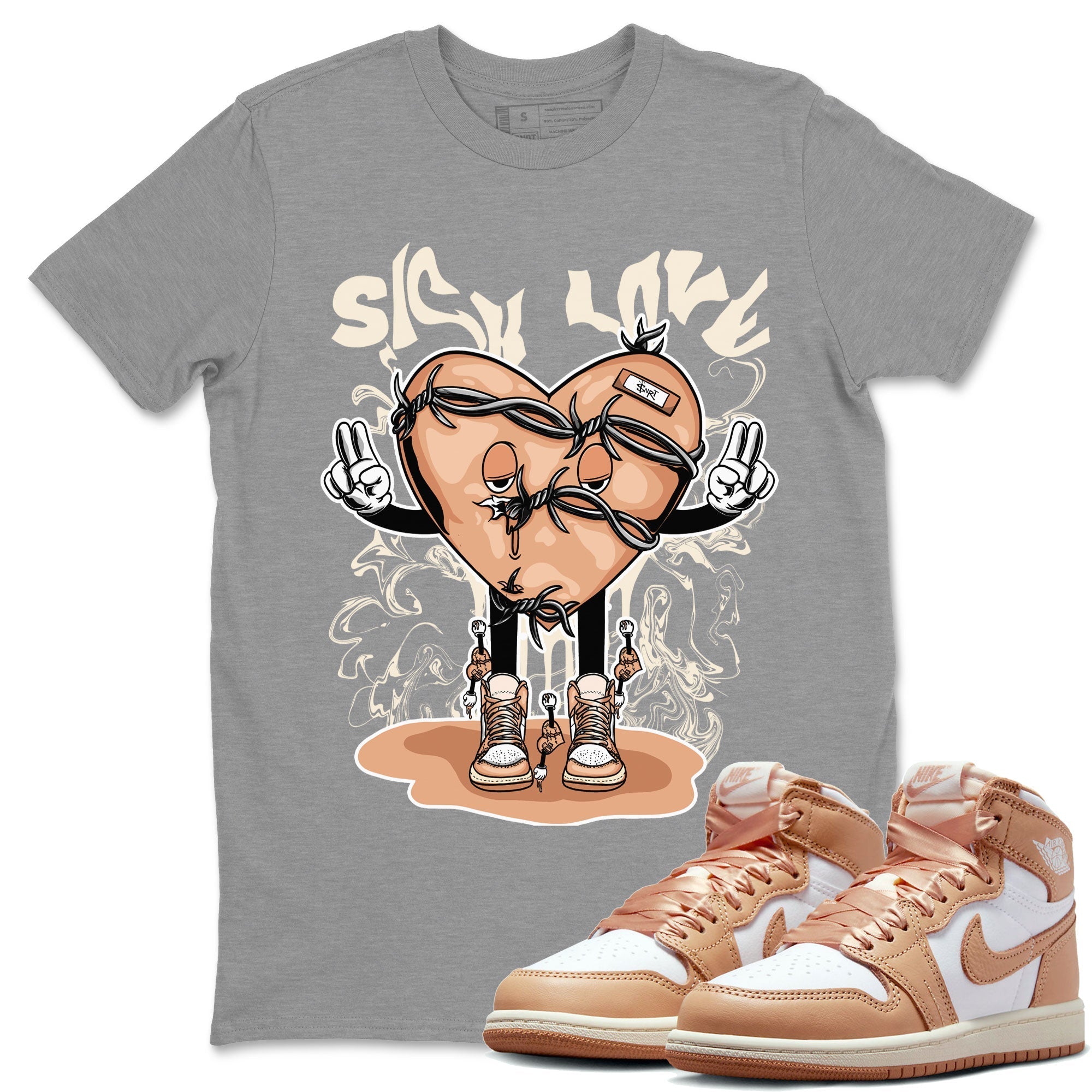 Sick Love snkmatch Tee - Air Jordan 1 Praline