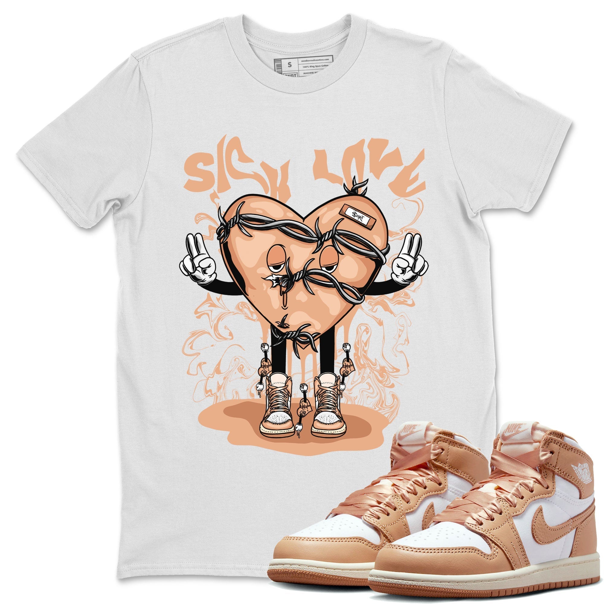 Sick Love snkmatch Tee - Air Jordan 1 Praline