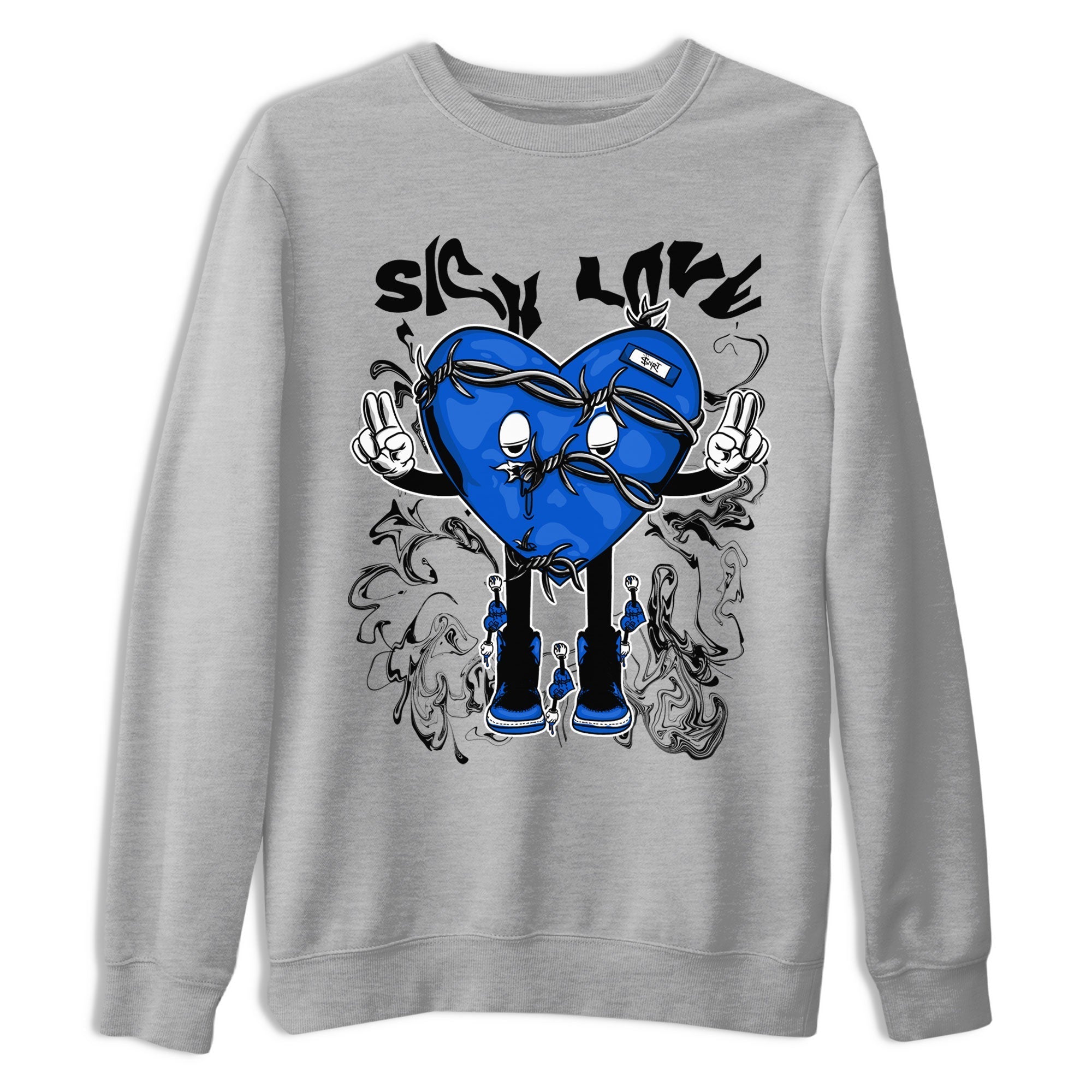 Sick Love snkmatch Tee - Air Jordan 1 Royal Reimagined