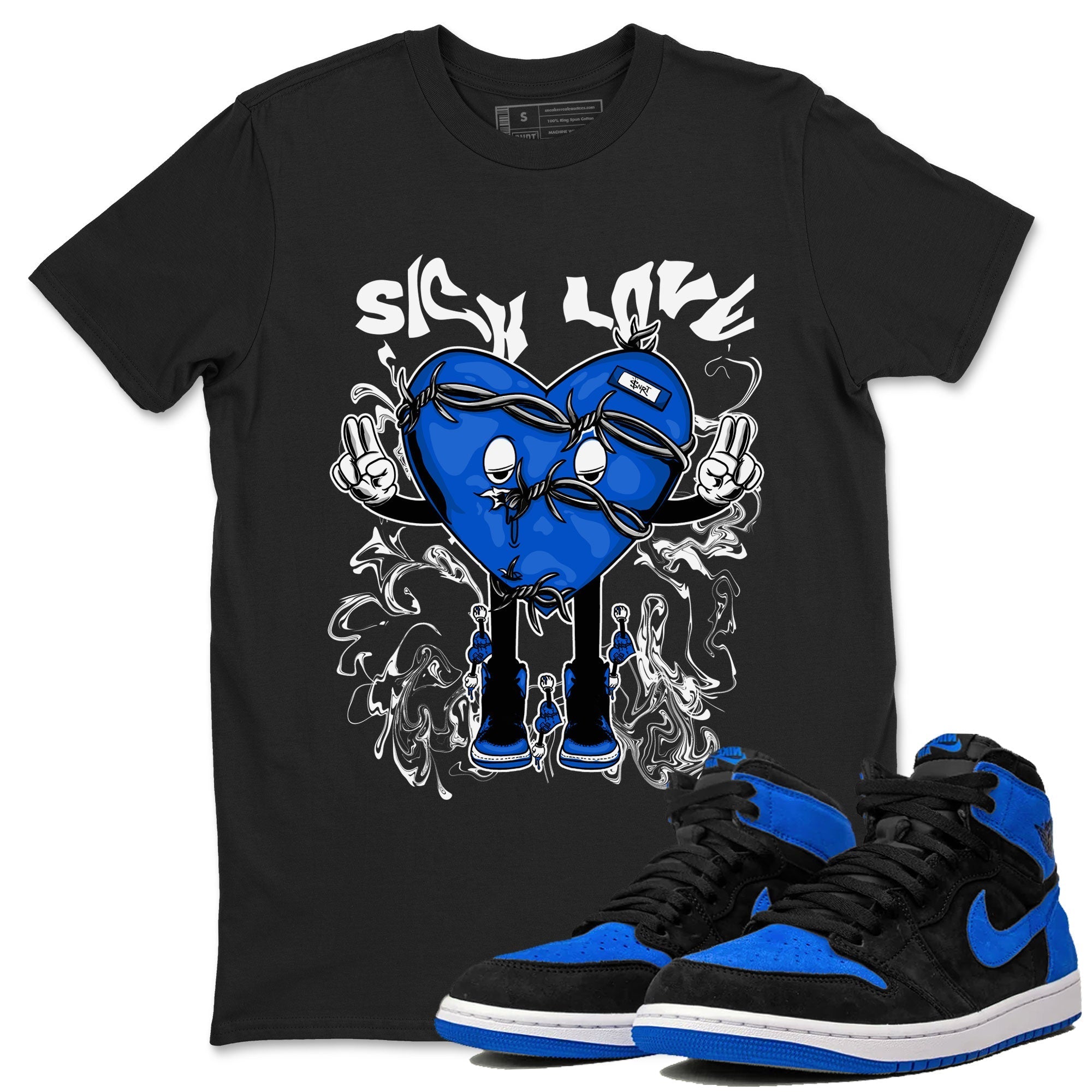 Sick Love snkmatch Tee - Air Jordan 1 Royal Reimagined