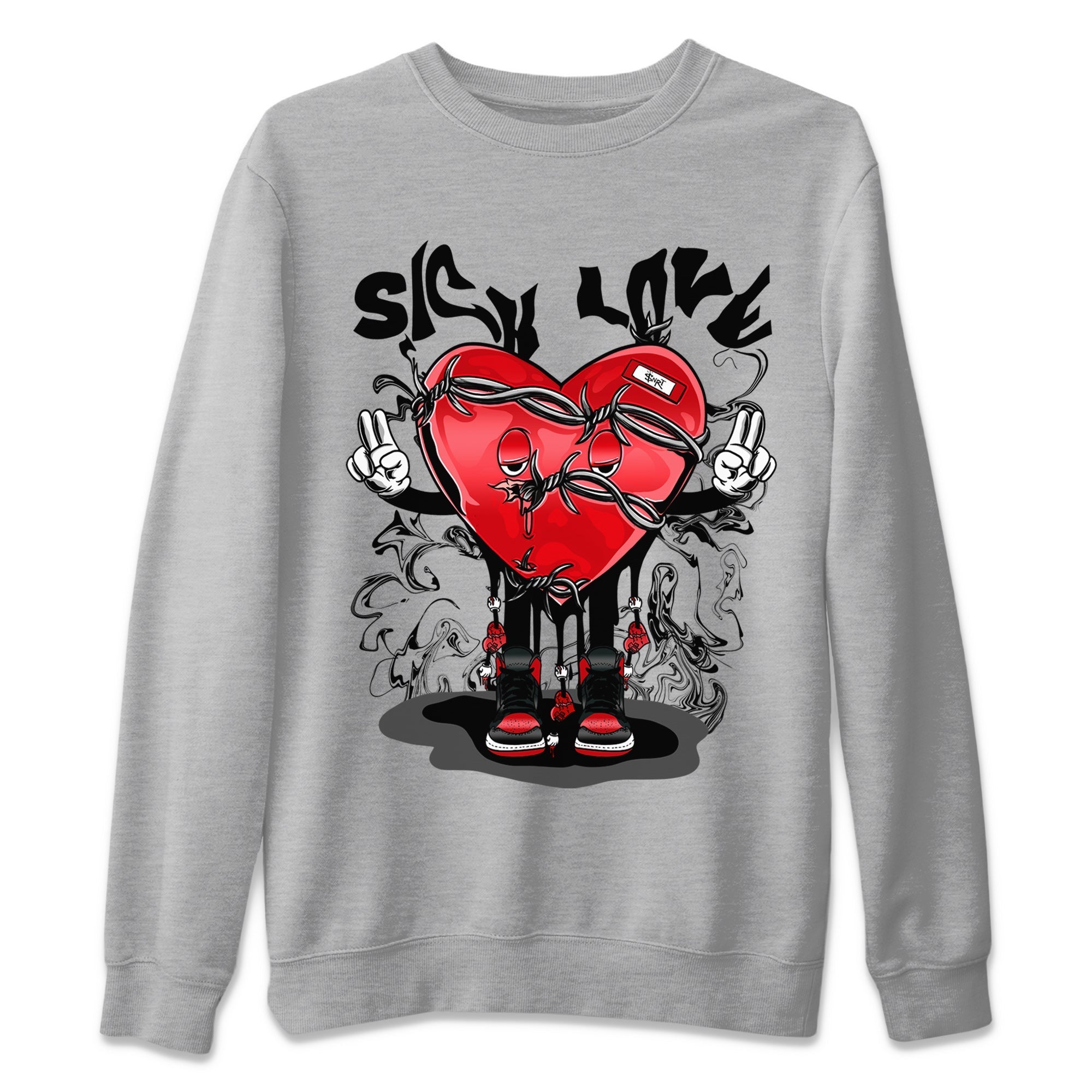 Sick Love Unisex Tops - Air Jordan 1 Satin Bred