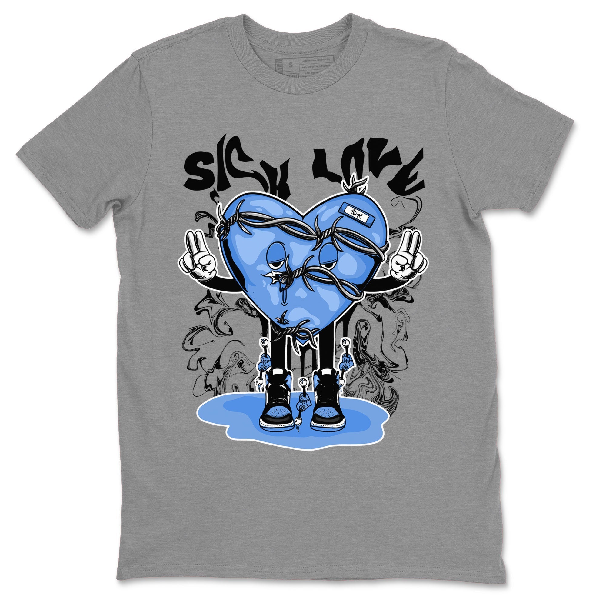 Sick Love snkmatch Tee - Air Jordan 1 UNC Toe