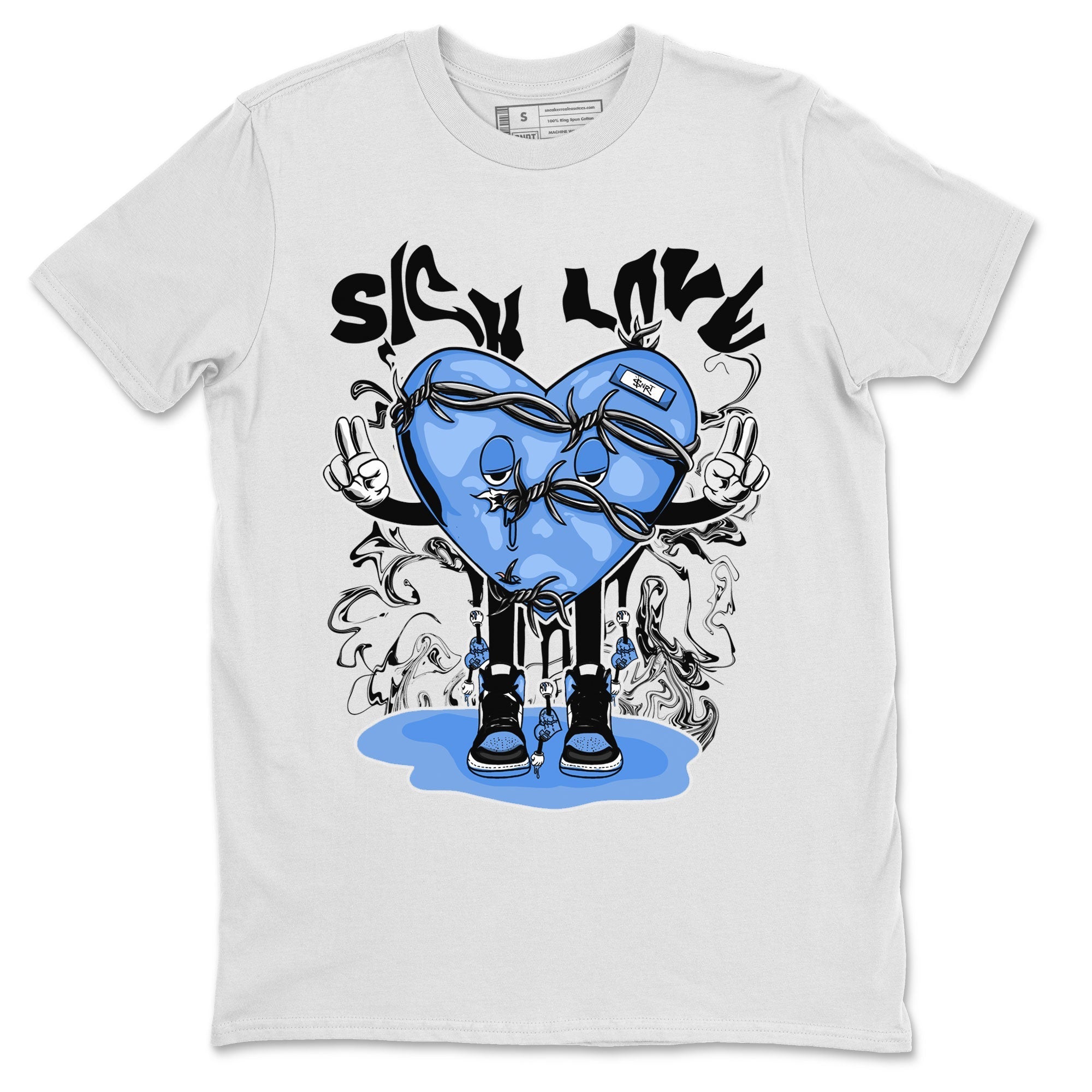 Sick Love snkmatch Tee - Air Jordan 1 UNC Toe