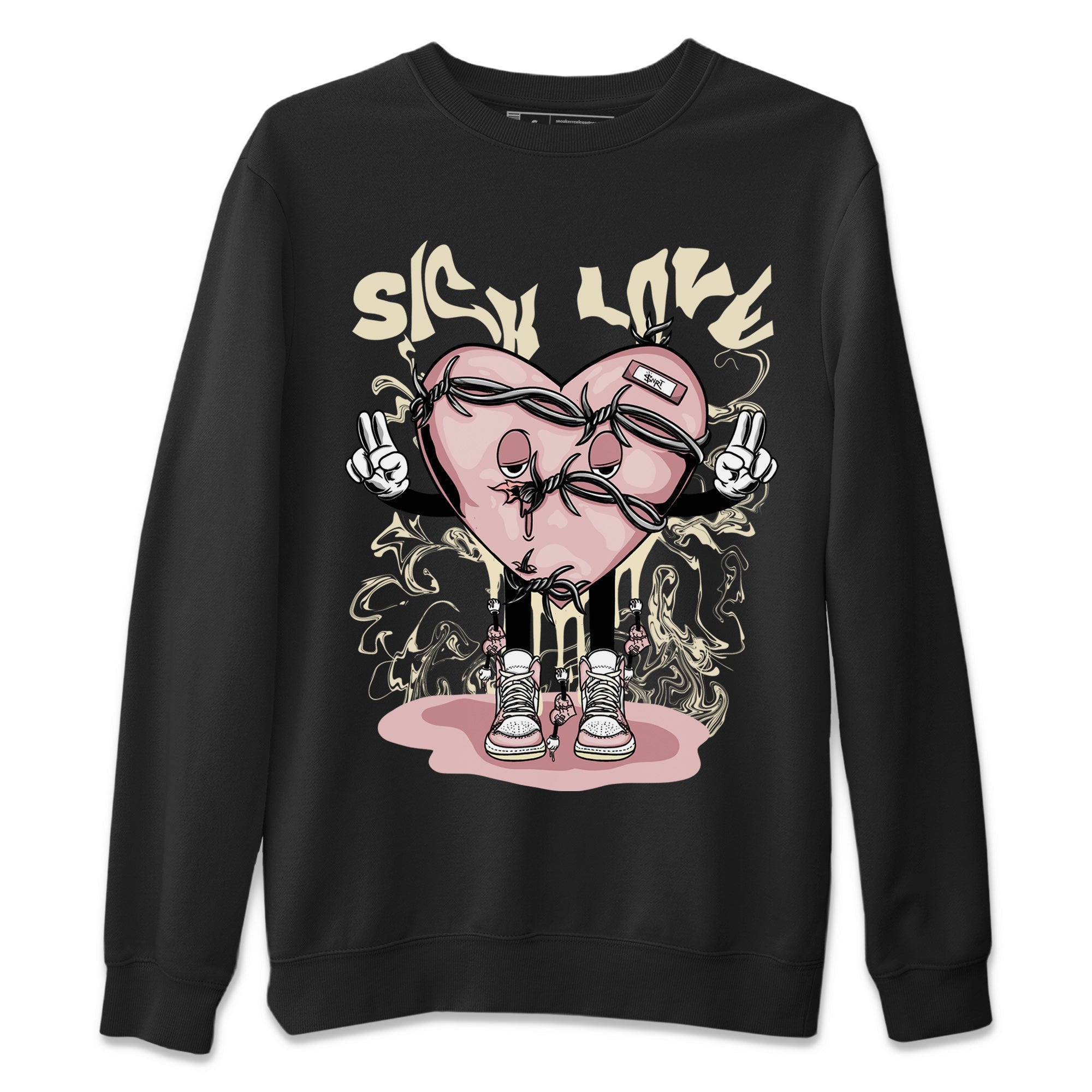 Sick Love Unisex Tops - Air Jordan 1 Washed Pink