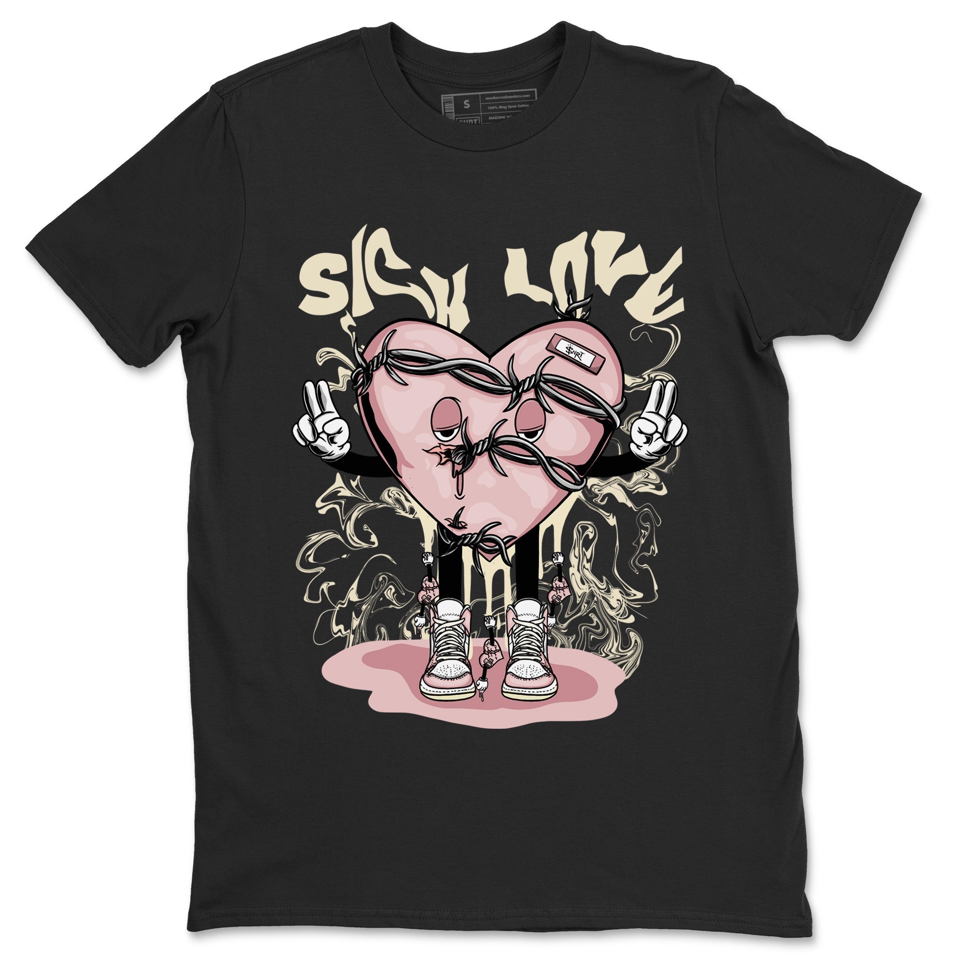 Sick Love Unisex Tops - Air Jordan 1 Washed Pink
