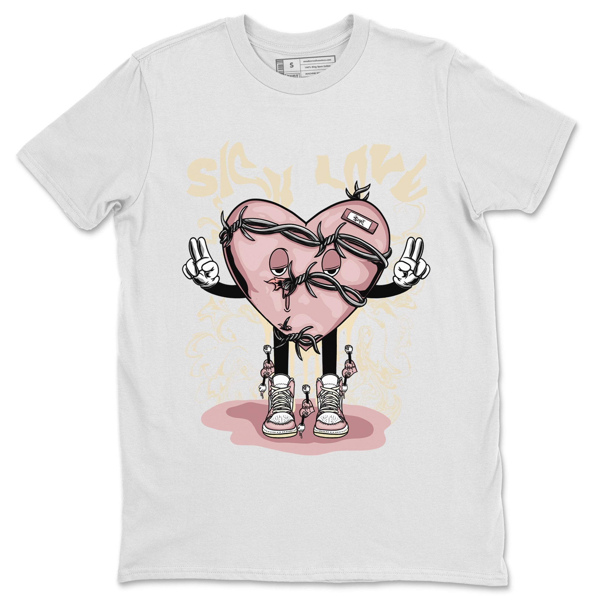 Sick Love Unisex Tops - Air Jordan 1 Washed Pink