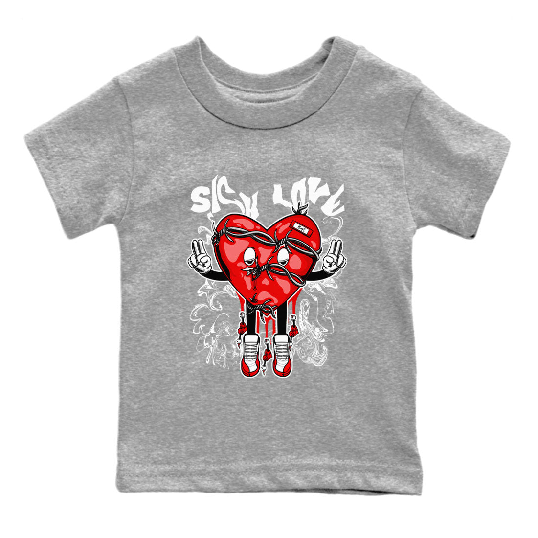 Sick Love snkmatch Tee Kids - Air Jordan 12 Cherry