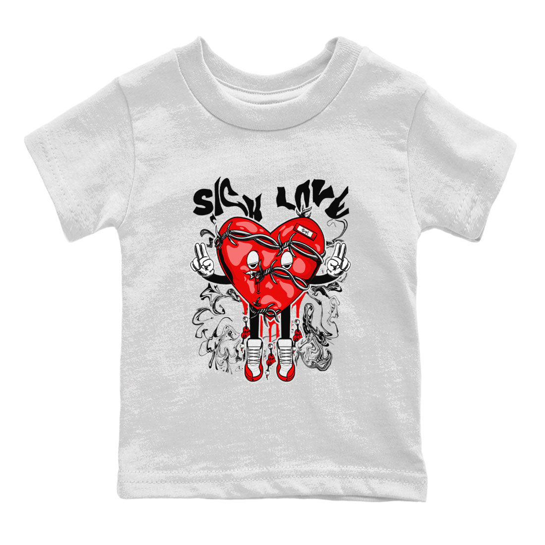 Sick Love snkmatch Tee Kids - Air Jordan 12 Cherry