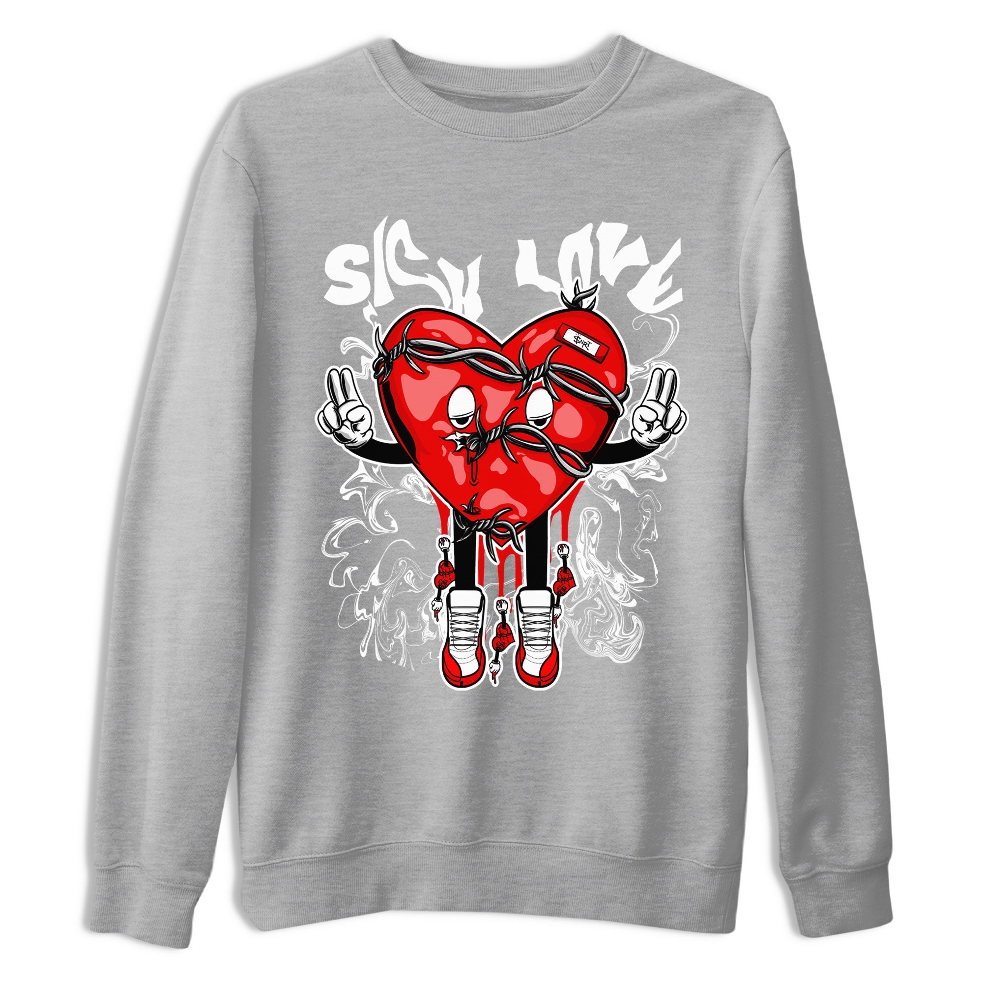 Sick Love snkmatch Tee - Air Jordan 12 Cherry