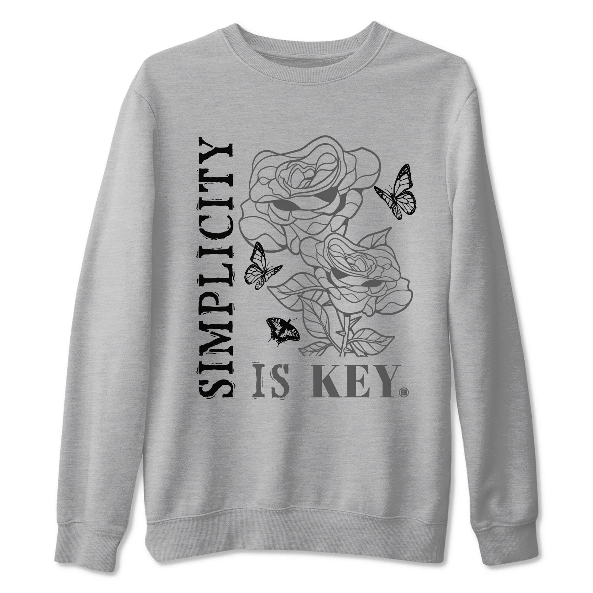 Simplicity Is Key snkmatch Tees - Air Jordan 12 Black Wolf Grey