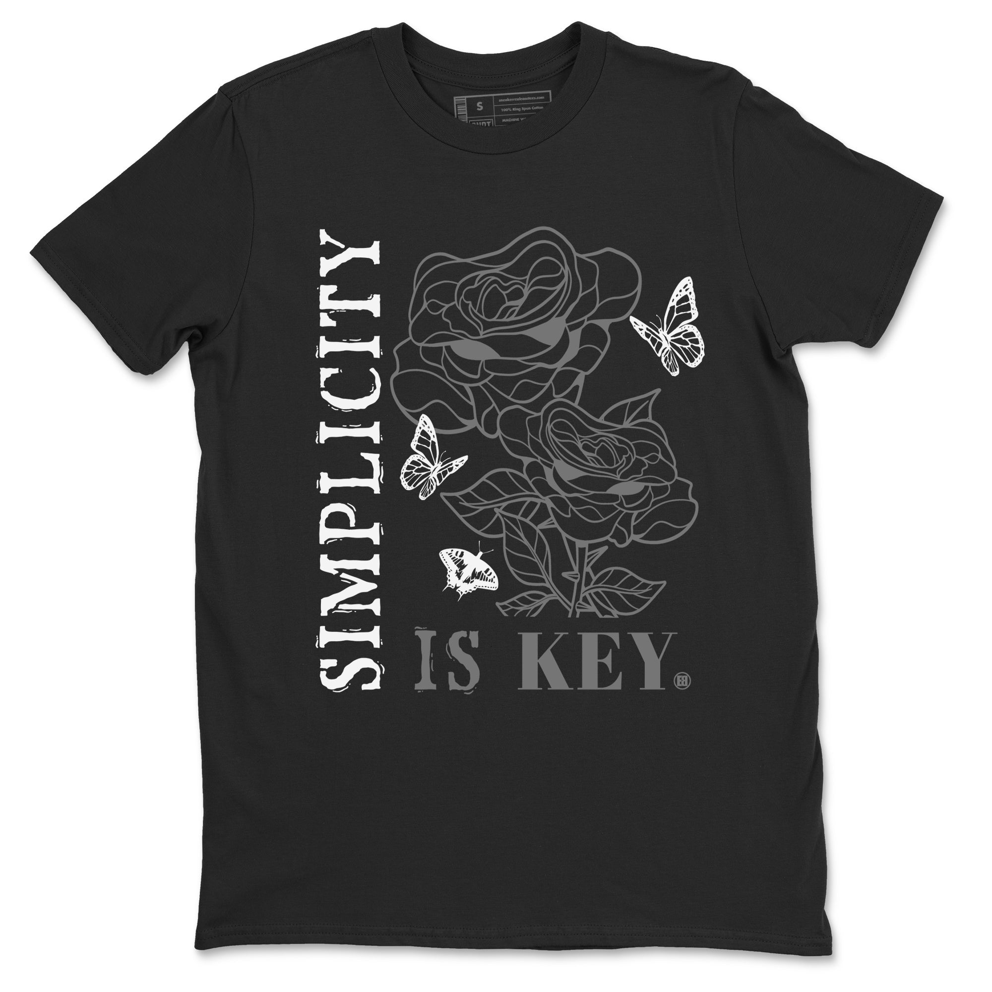 Simplicity Is Key snkmatch Tees - Air Jordan 12 Black Wolf Grey
