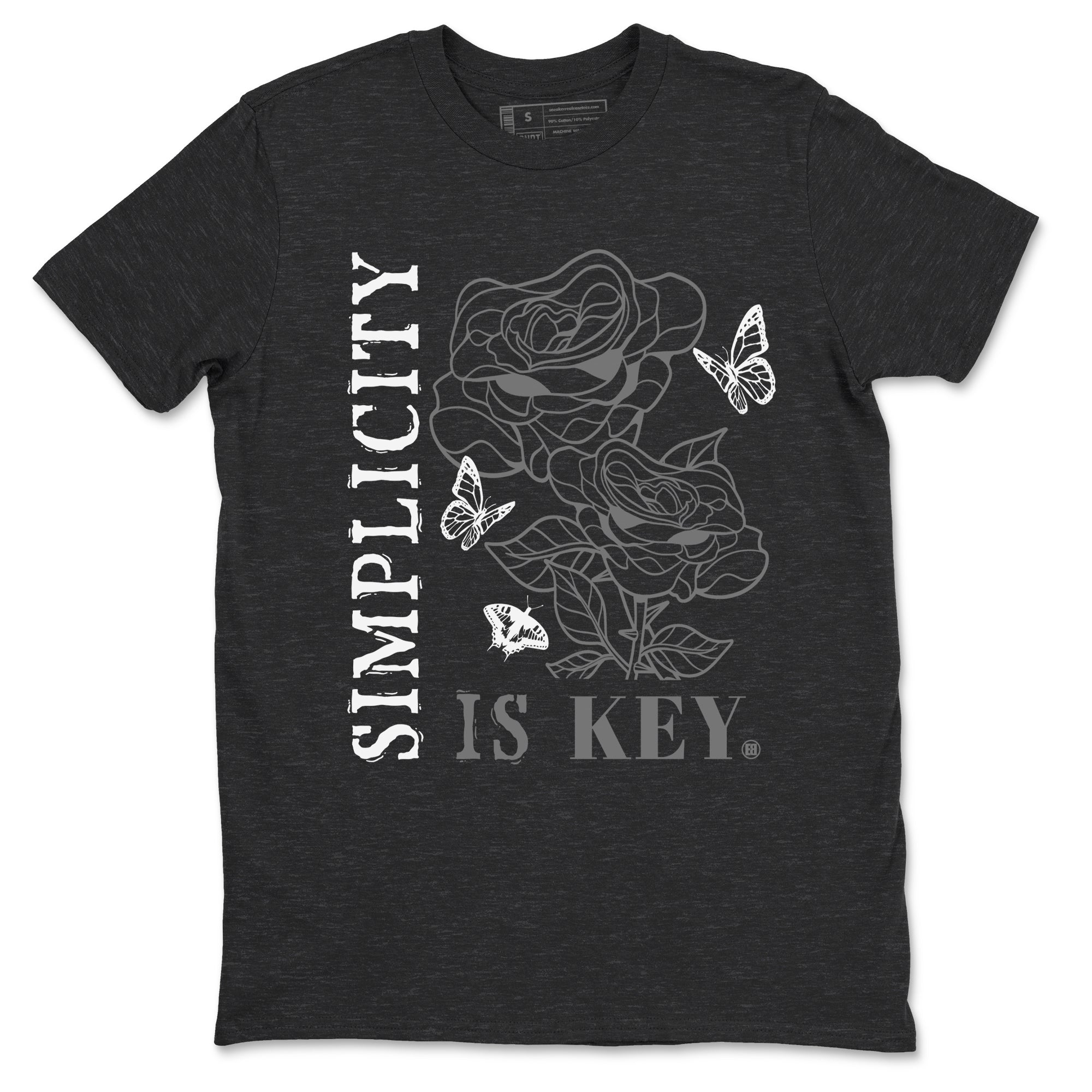 Simplicity Is Key snkmatch Tees - Air Jordan 12 Black Wolf Grey