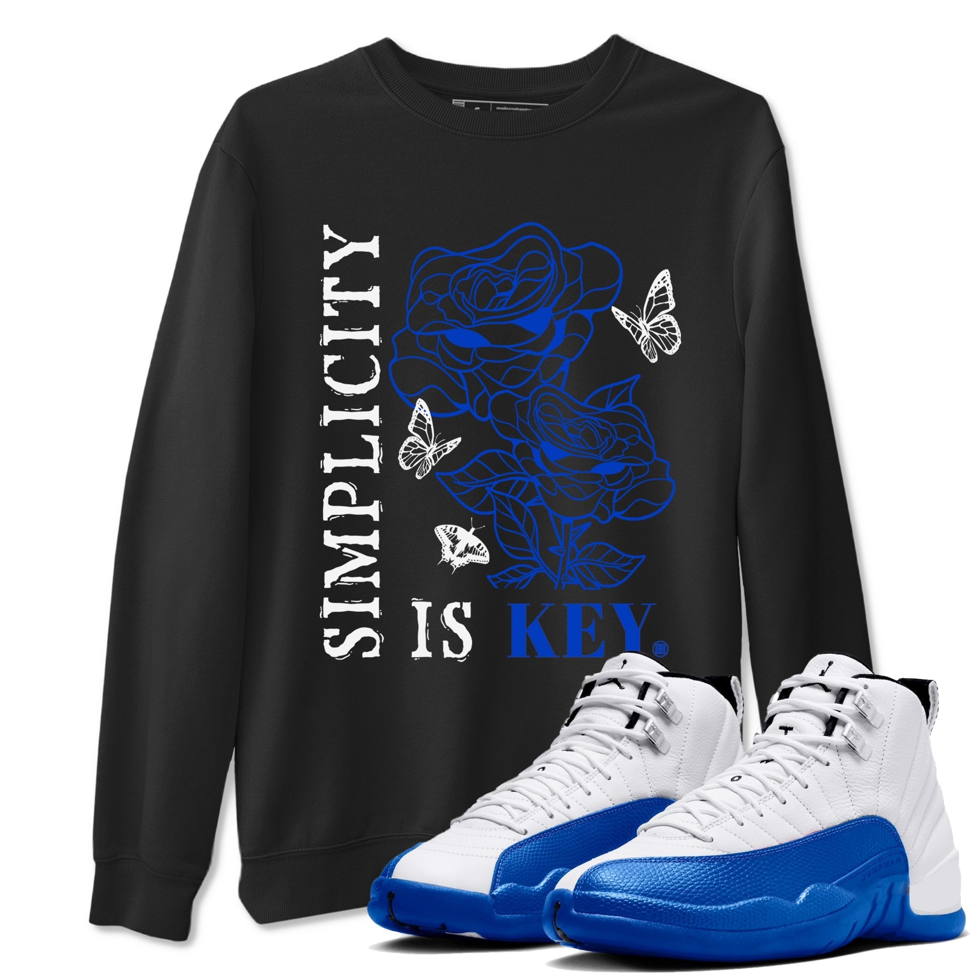 Simplicity Is Key snkmatch Tees - Air Jordan 12 Blueberry