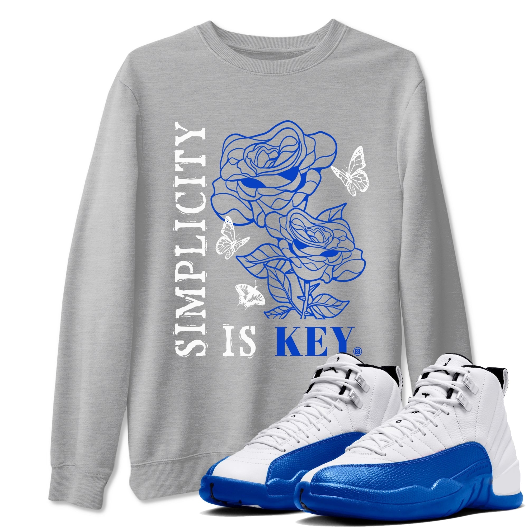Simplicity Is Key snkmatch Tees - Air Jordan 12 Blueberry