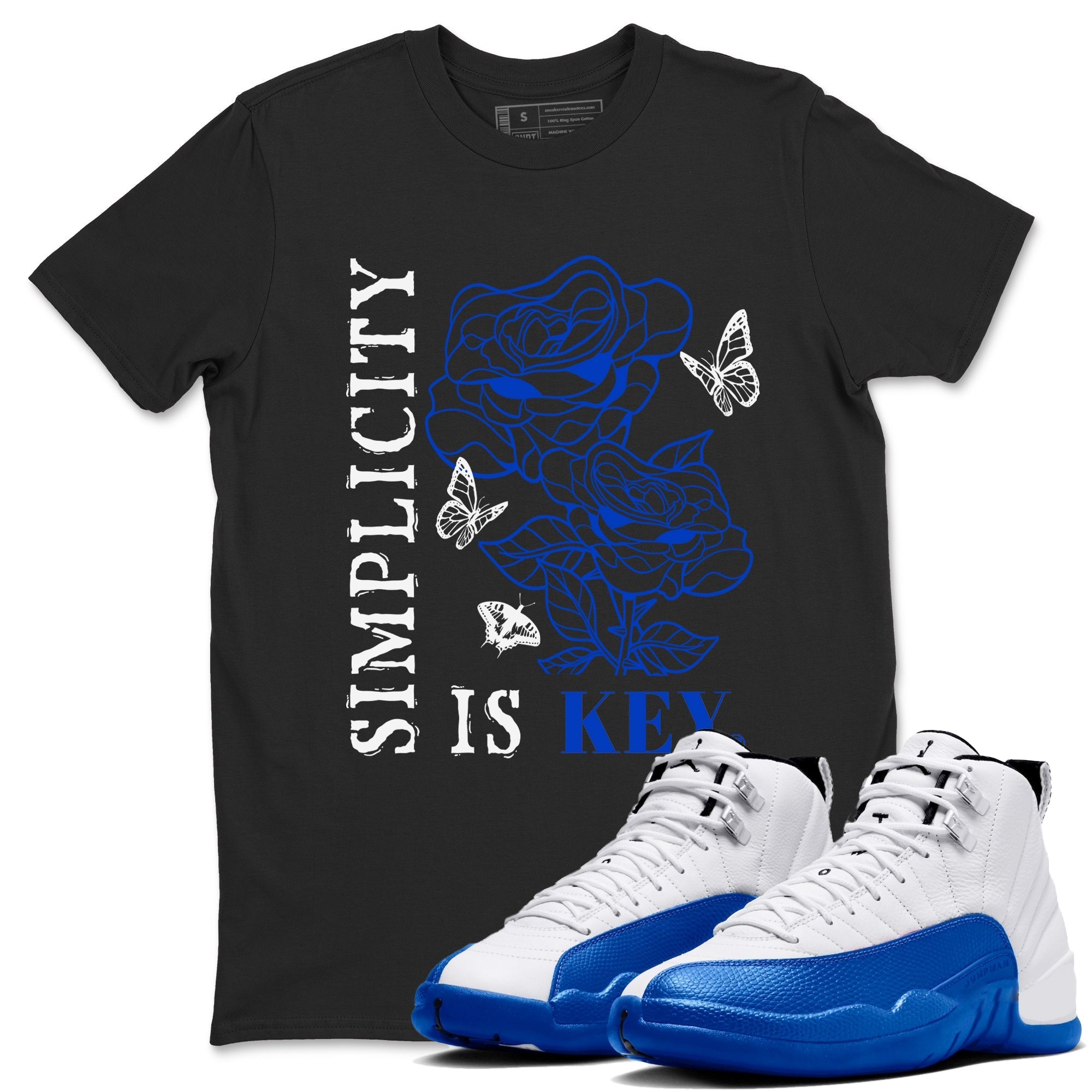 Simplicity Is Key snkmatch Tees - Air Jordan 12 Blueberry