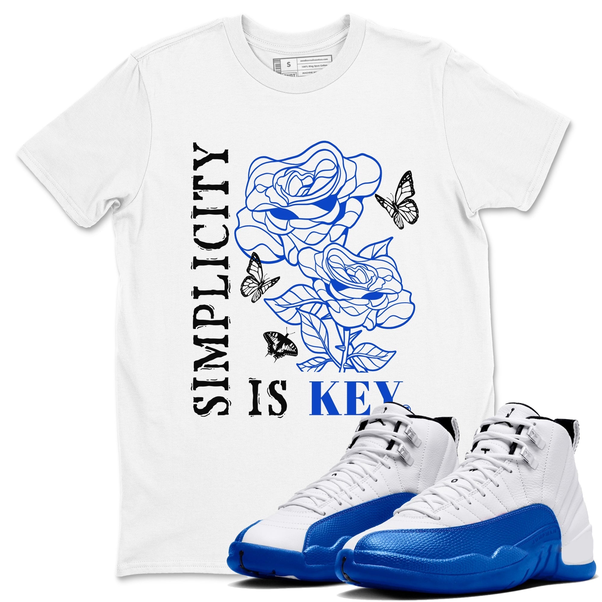 Simplicity Is Key snkmatch Tees - Air Jordan 12 Blueberry