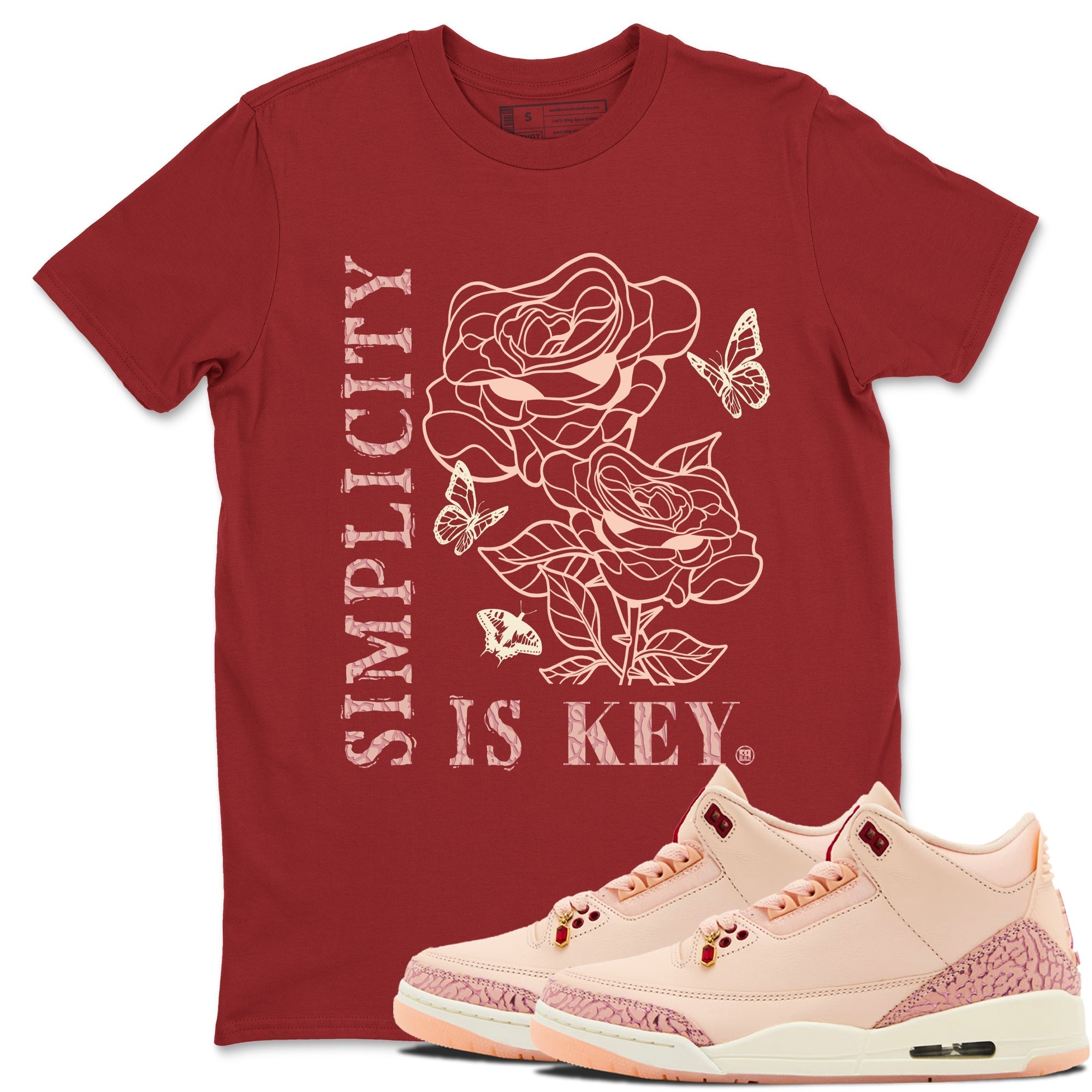 Simplicity Is Key snkmatch Tees - Air Jordan 3 Valentines Day