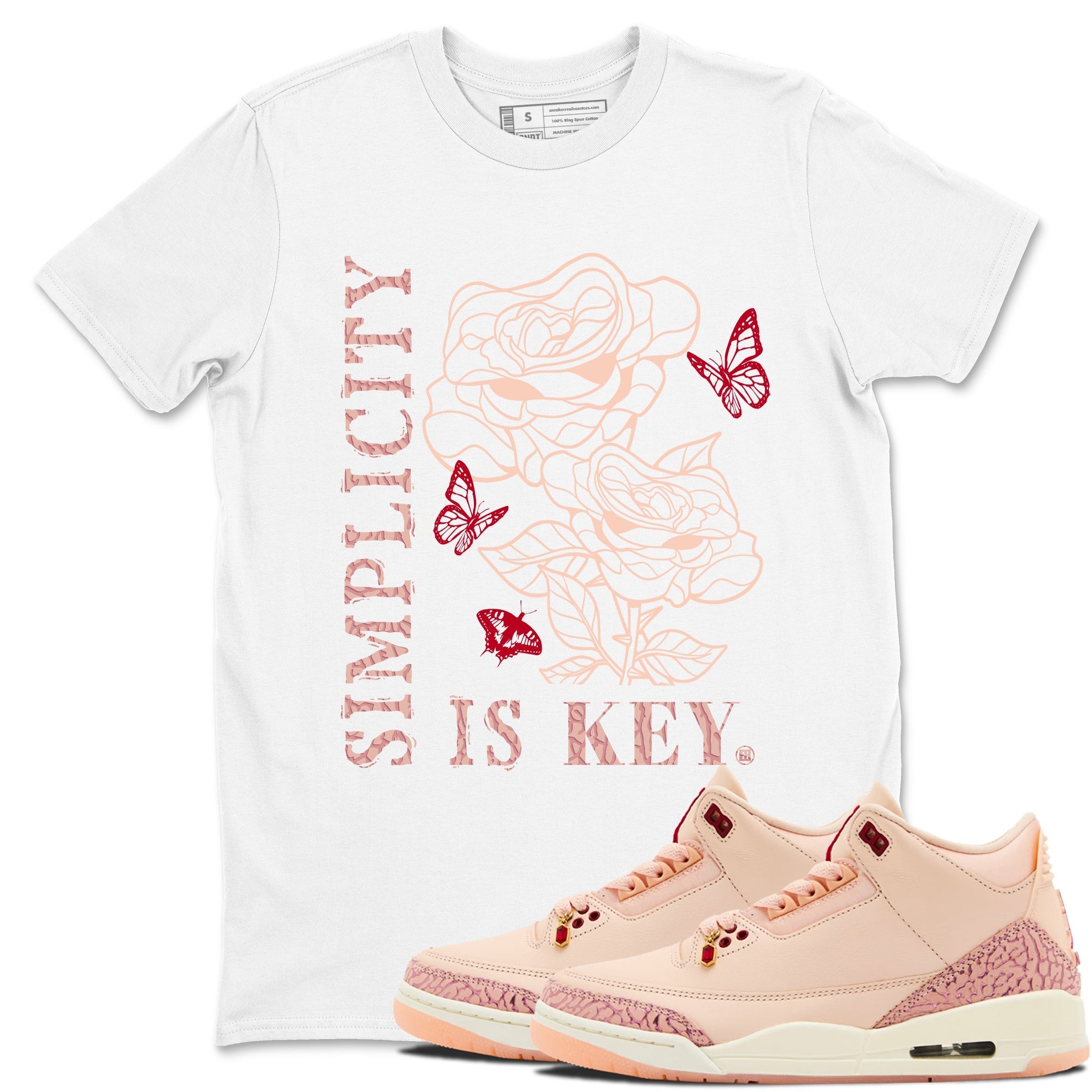Simplicity Is Key snkmatch Tees - Air Jordan 3 Valentines Day