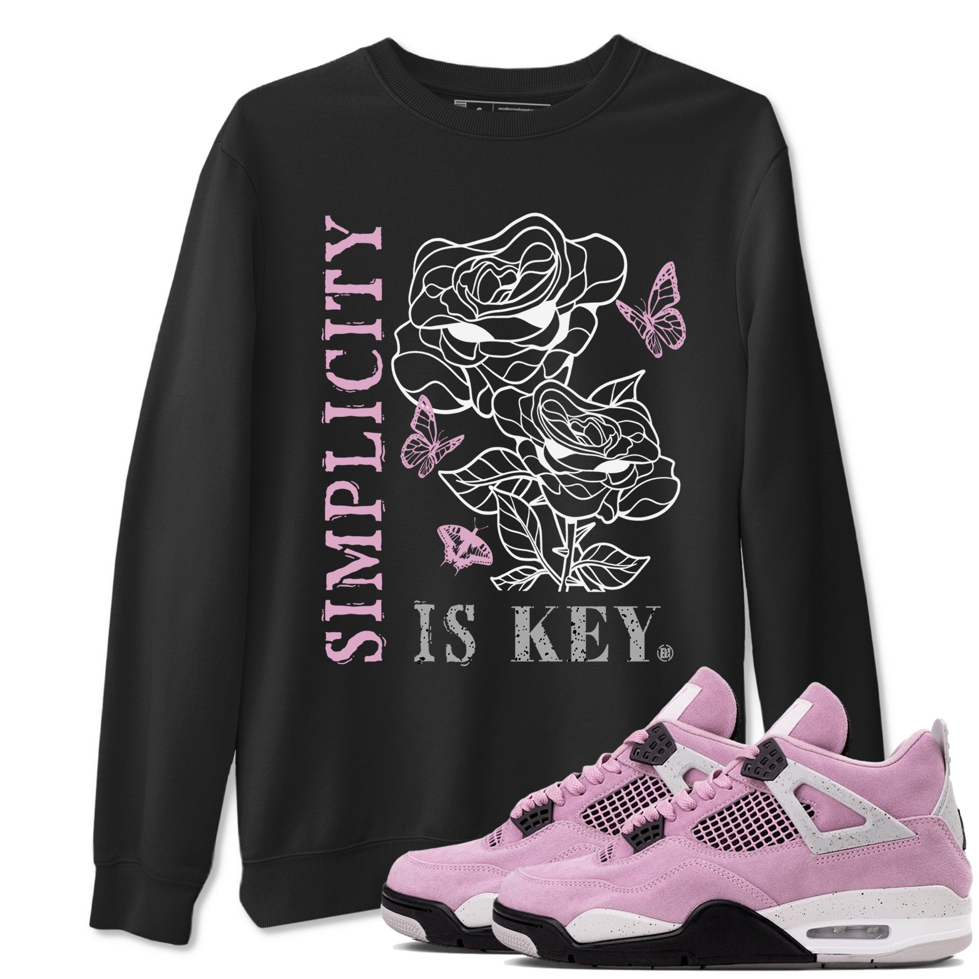 Simplicity Is Key snkmatch Tees - Air Jordan 4 Orchid