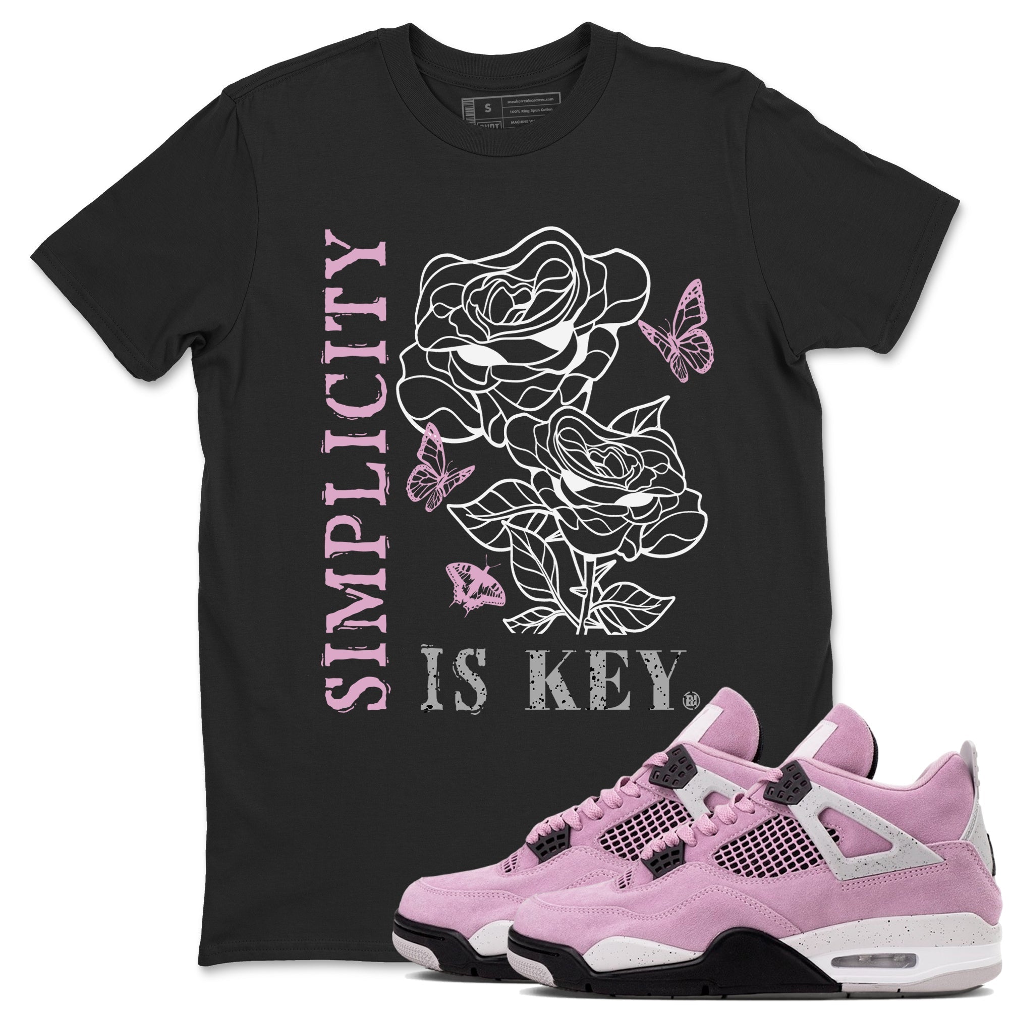Simplicity Is Key snkmatch Tees - Air Jordan 4 Orchid