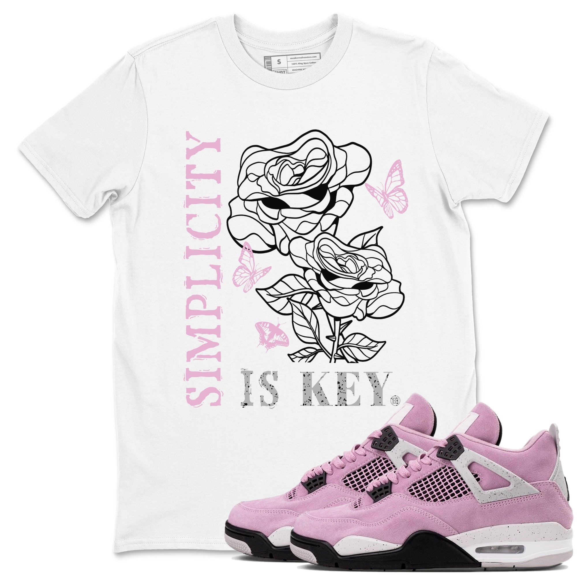 Simplicity Is Key snkmatch Tees - Air Jordan 4 Orchid