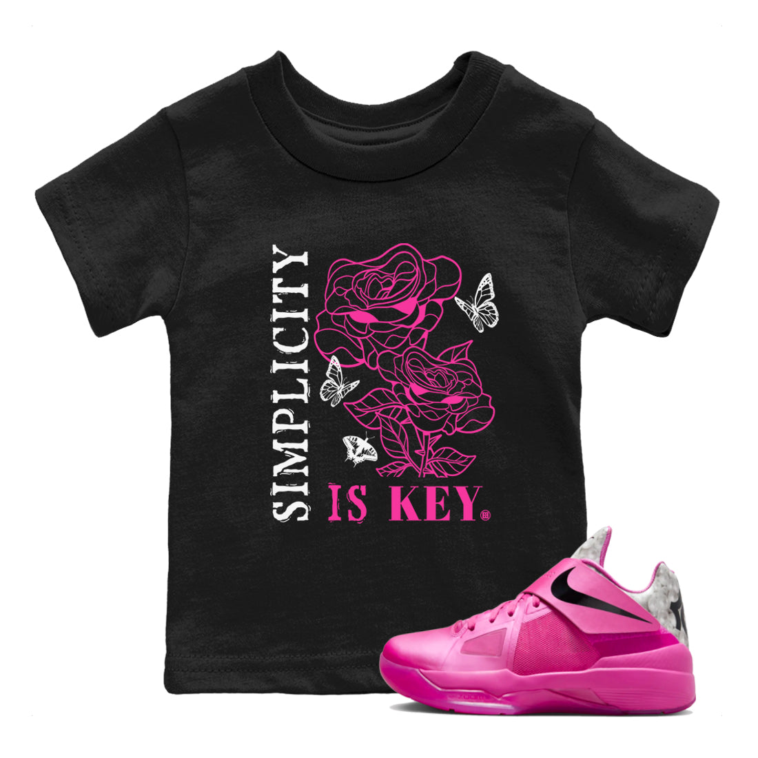 Simplicity Is Key snkmatch Tees Kids - Nike KD 4 Aunt Pearl