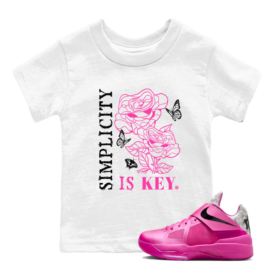 Simplicity Is Key snkmatch Tees Kids - Nike KD 4 Aunt Pearl