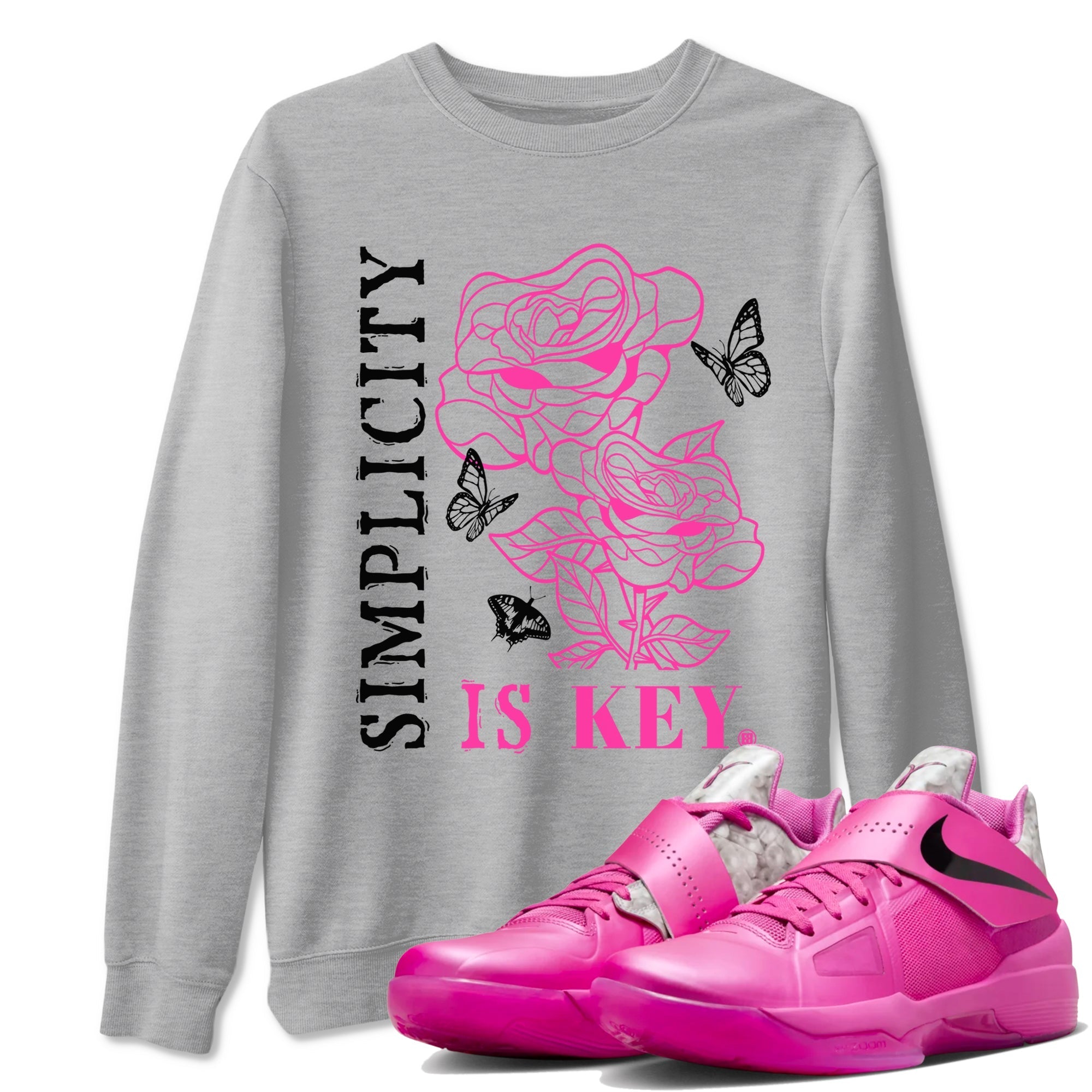 Simplicity Is Key snkmatch Tees - Nike KD 4 Aunt Pearl
