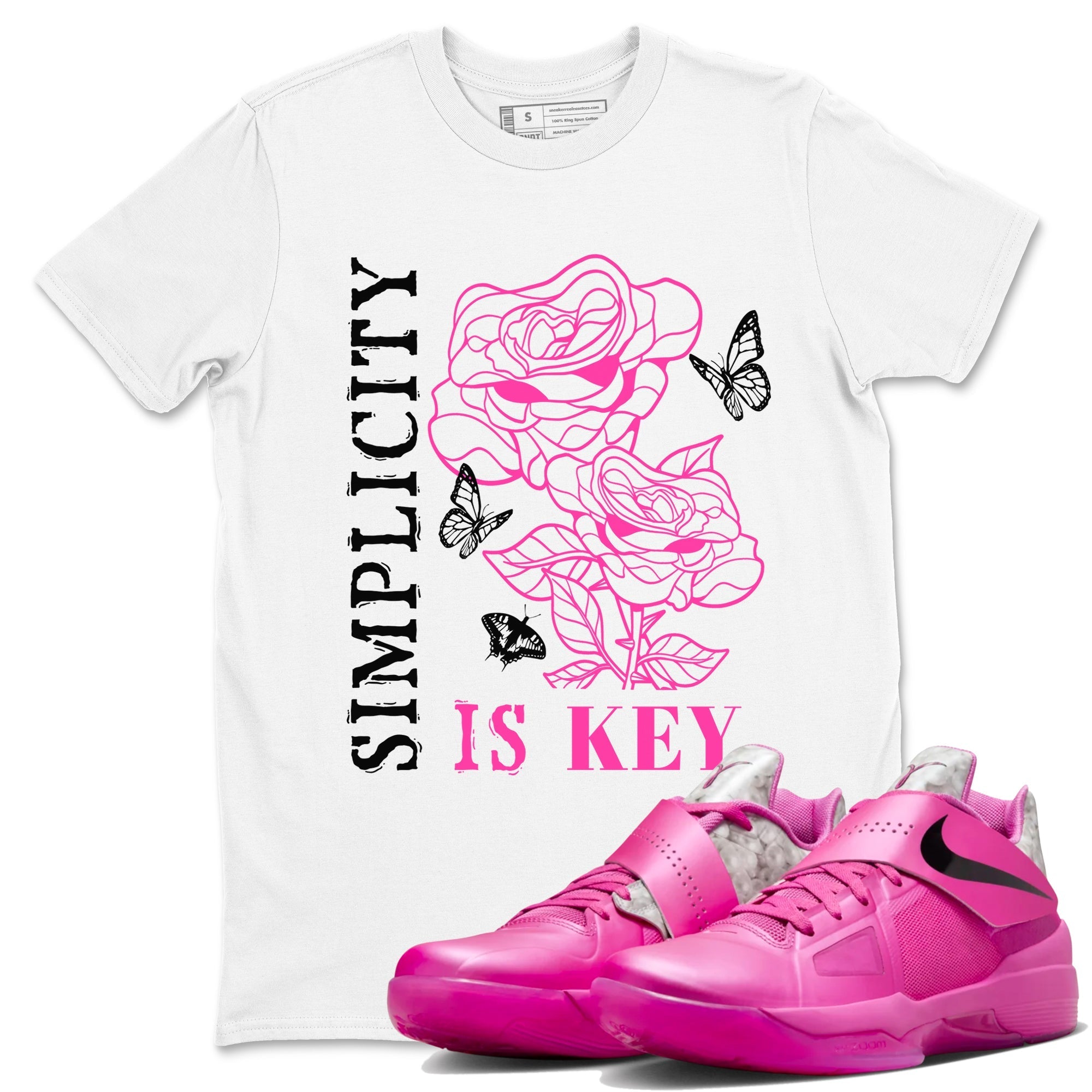 Simplicity Is Key snkmatch Tees - Nike KD 4 Aunt Pearl