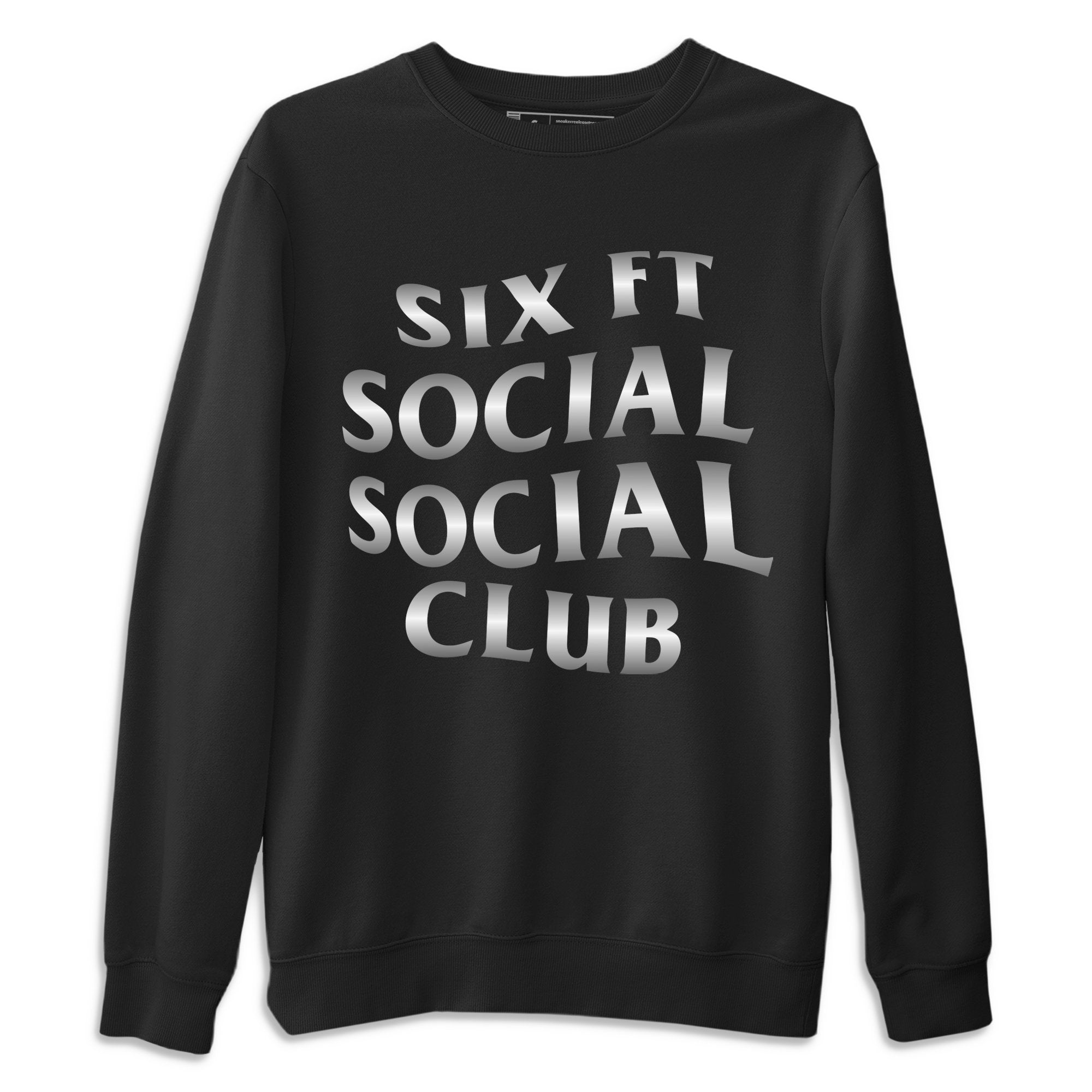 Six FT Social Club Unisex Tops - Air Jordan 1 Silver Toe