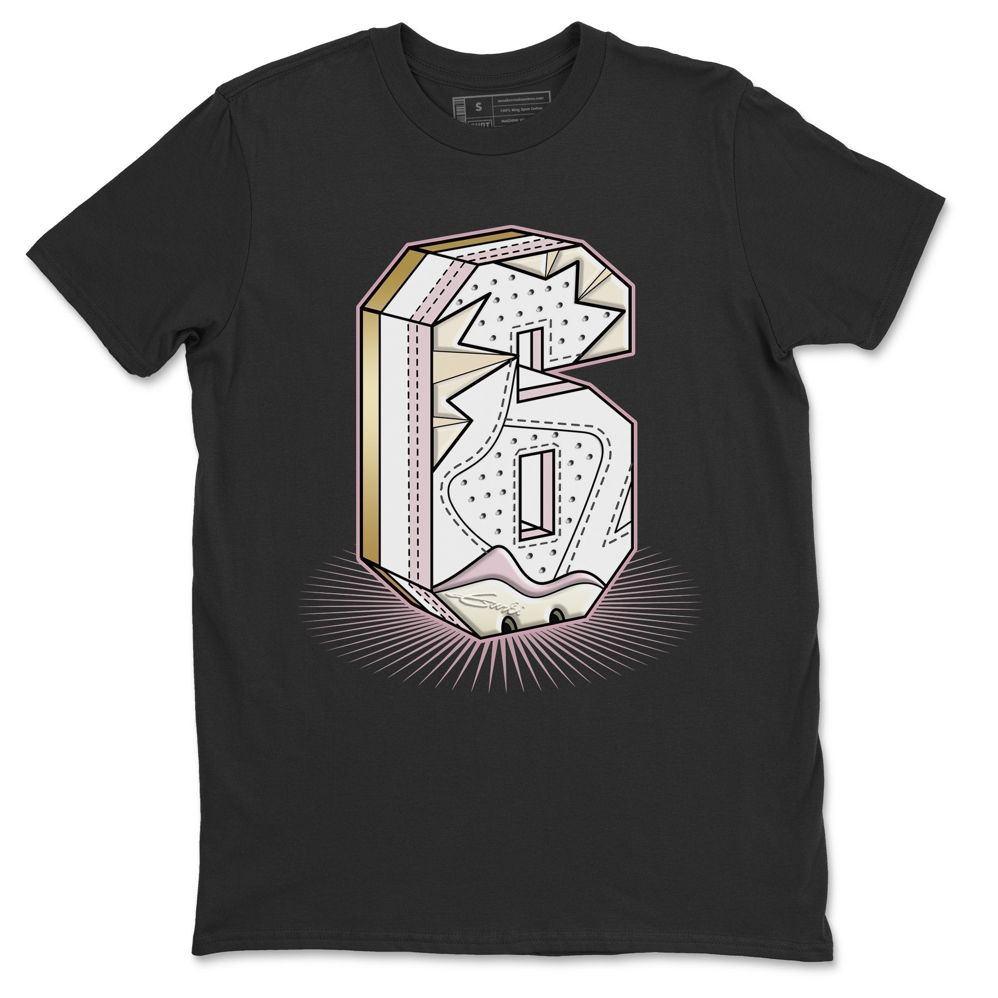 Six Statue Unisex Tops - Air Jordan 6 Gold Hoops
