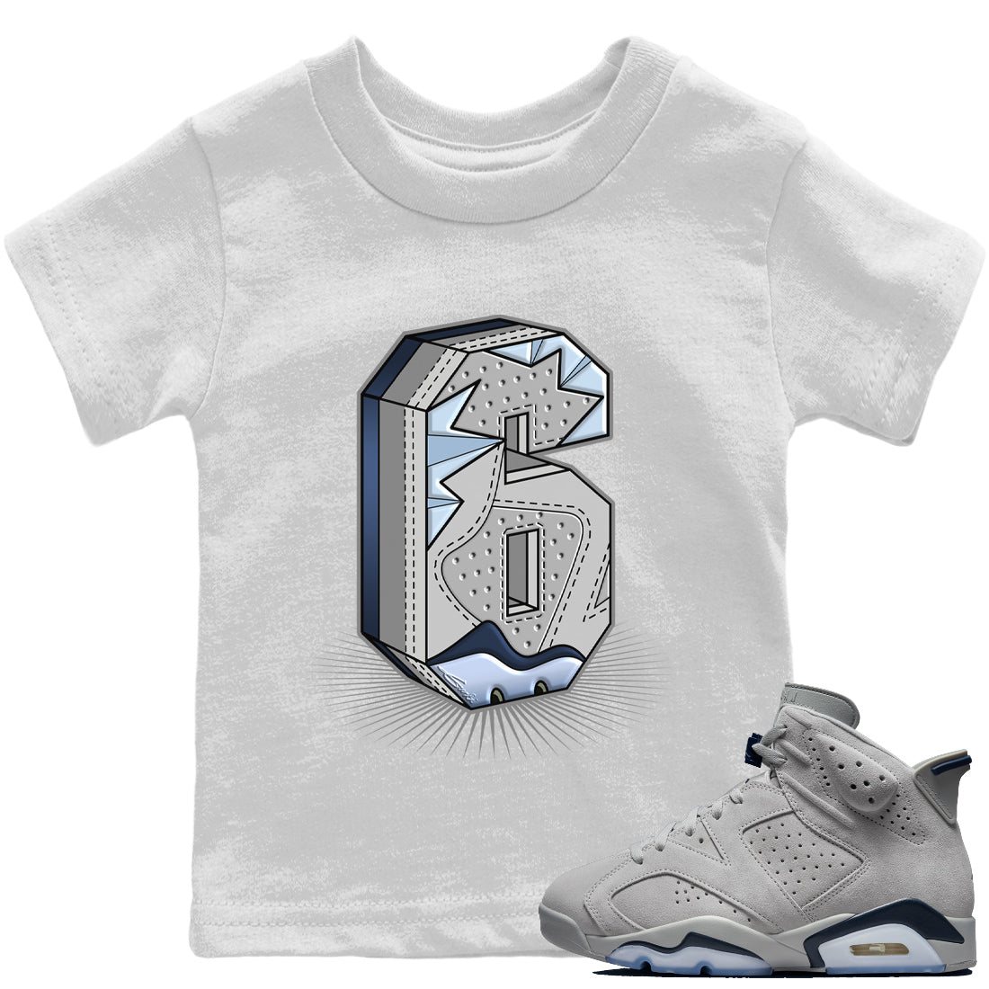 Six Statue Kids Tops - Air Jordan 6 Georgetown