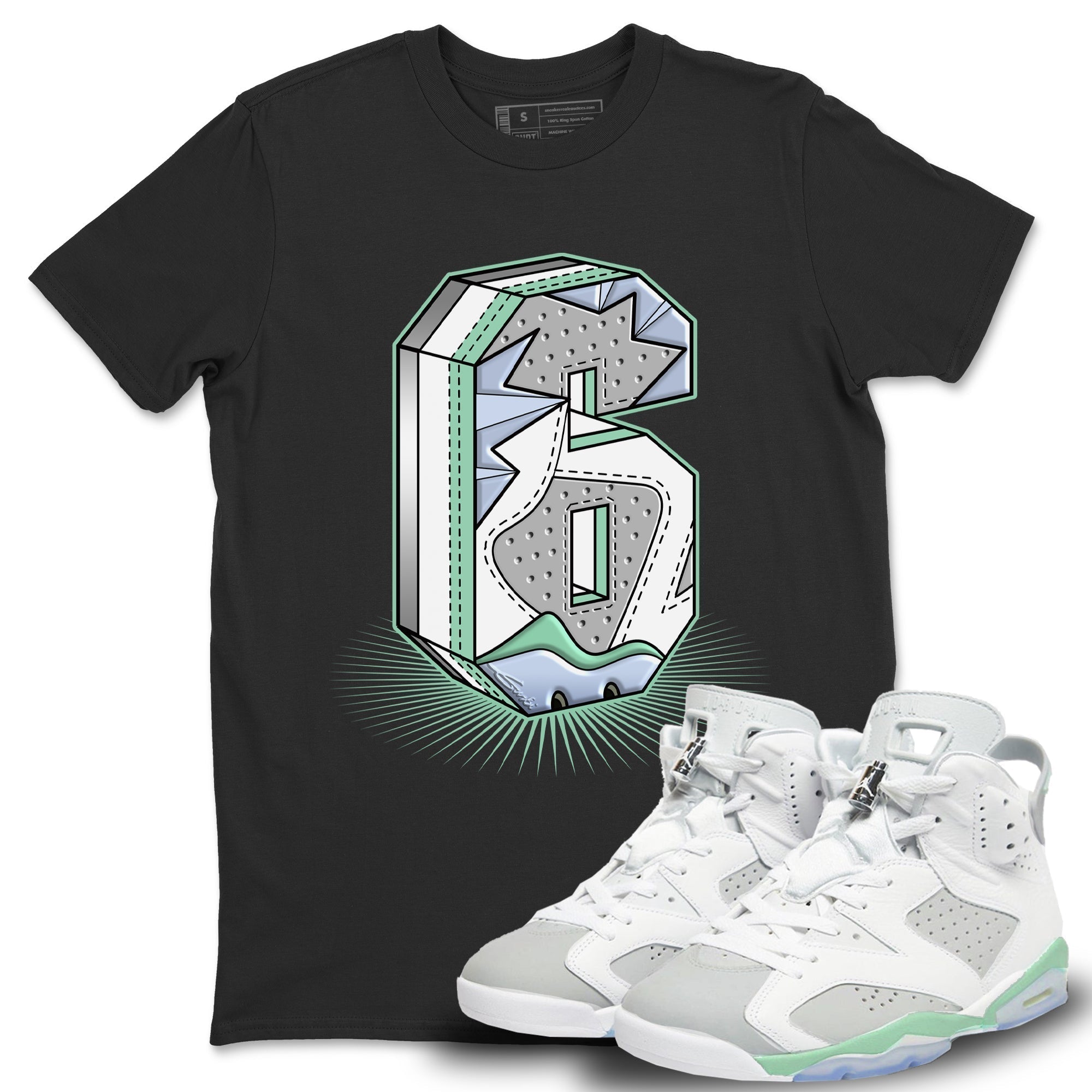 Six Statue Unisex Tops - Air Jordan 6 Mint Foam