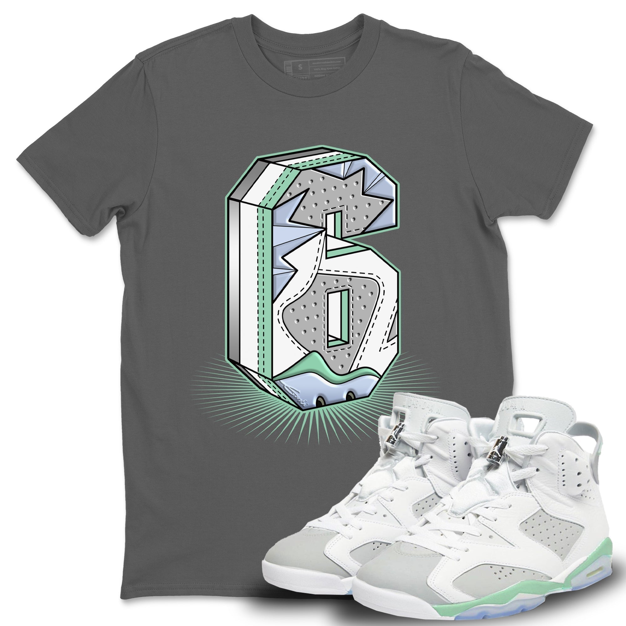 Six Statue Unisex Tops - Air Jordan 6 Mint Foam