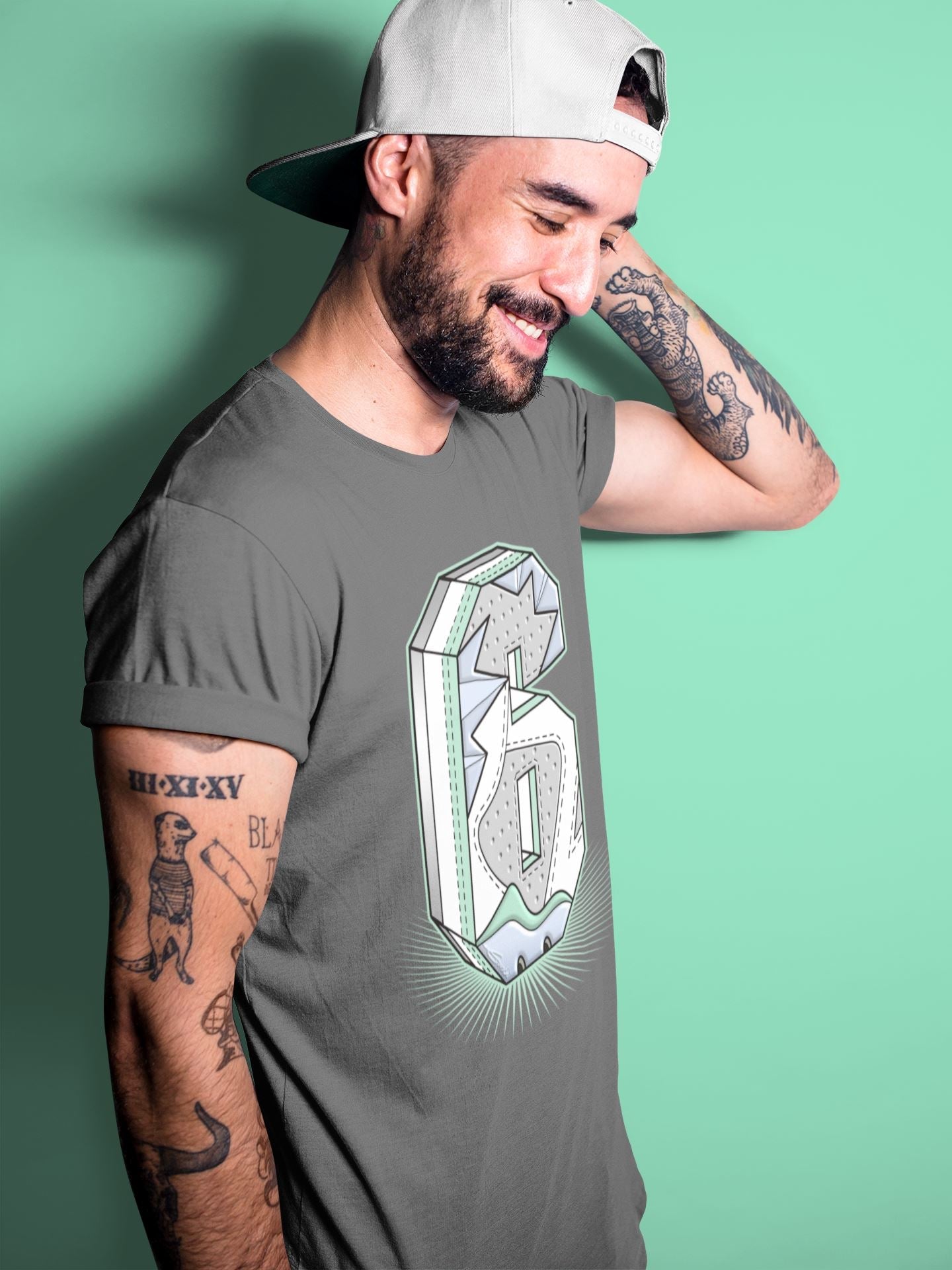 Six Statue Unisex Tops - Air Jordan 6 Mint Foam
