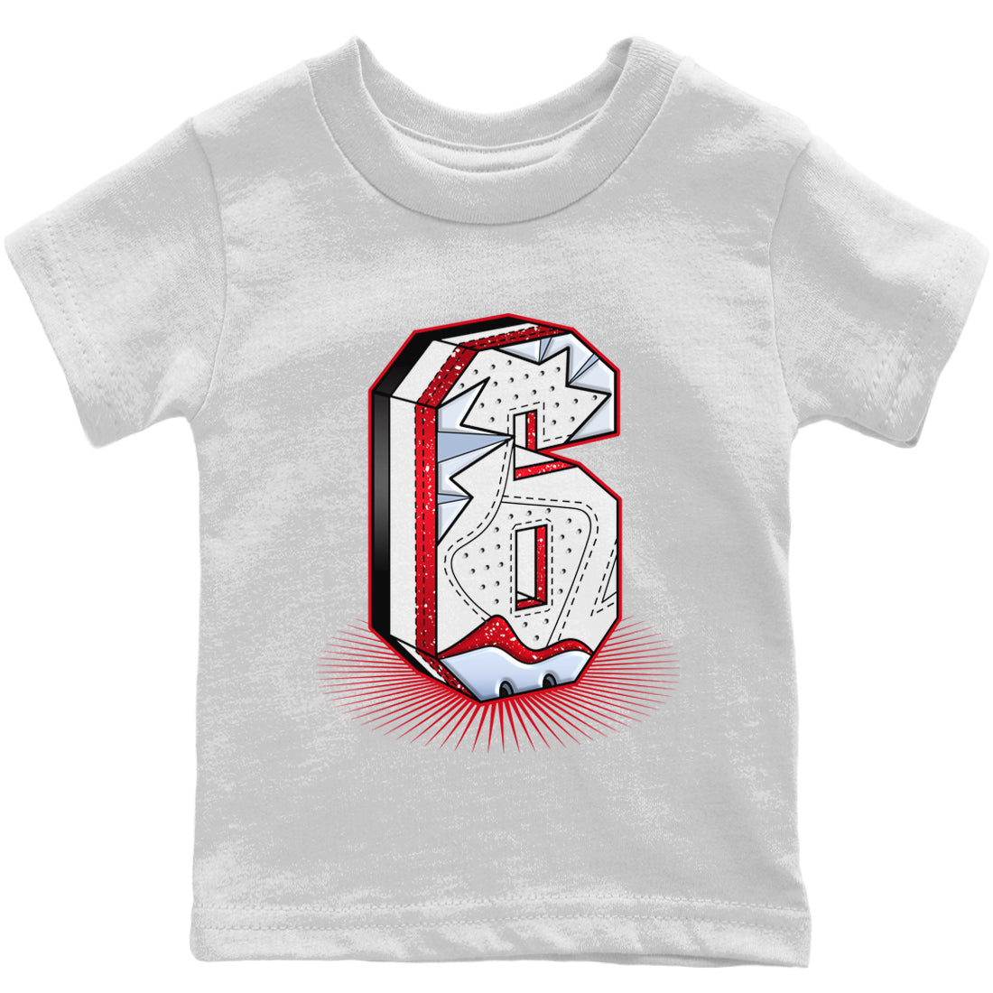 Six Statue Kids Tops - Air Jordan 6 Red Velvet Cookies