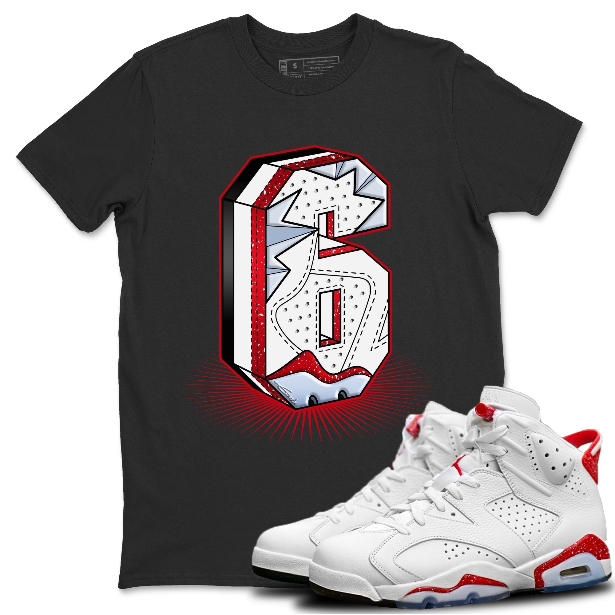Six Statue Unisex Tops - Air Jordan 6 Red Velvet Cookies