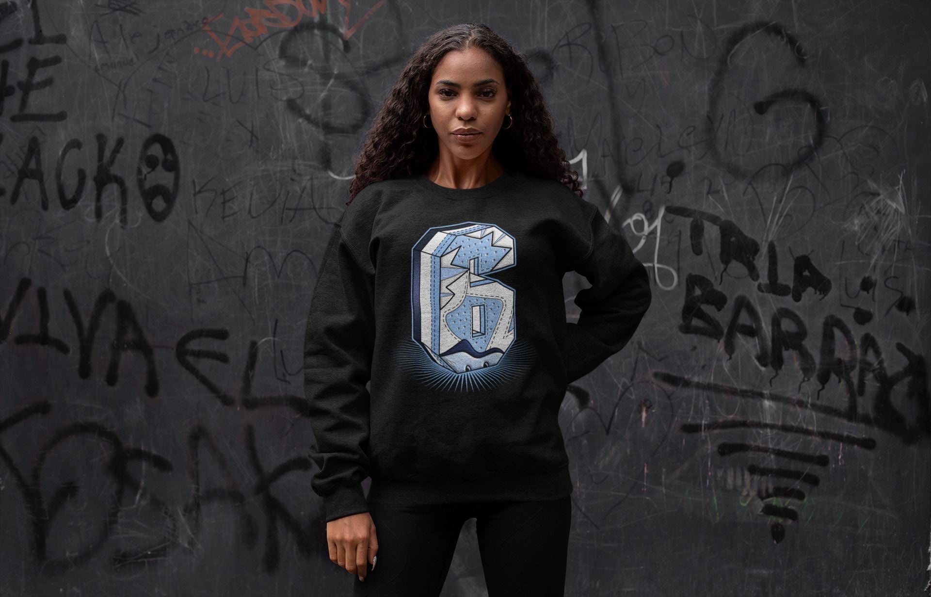 Six Statue Unisex Tops - Air Jordan 6 UNC